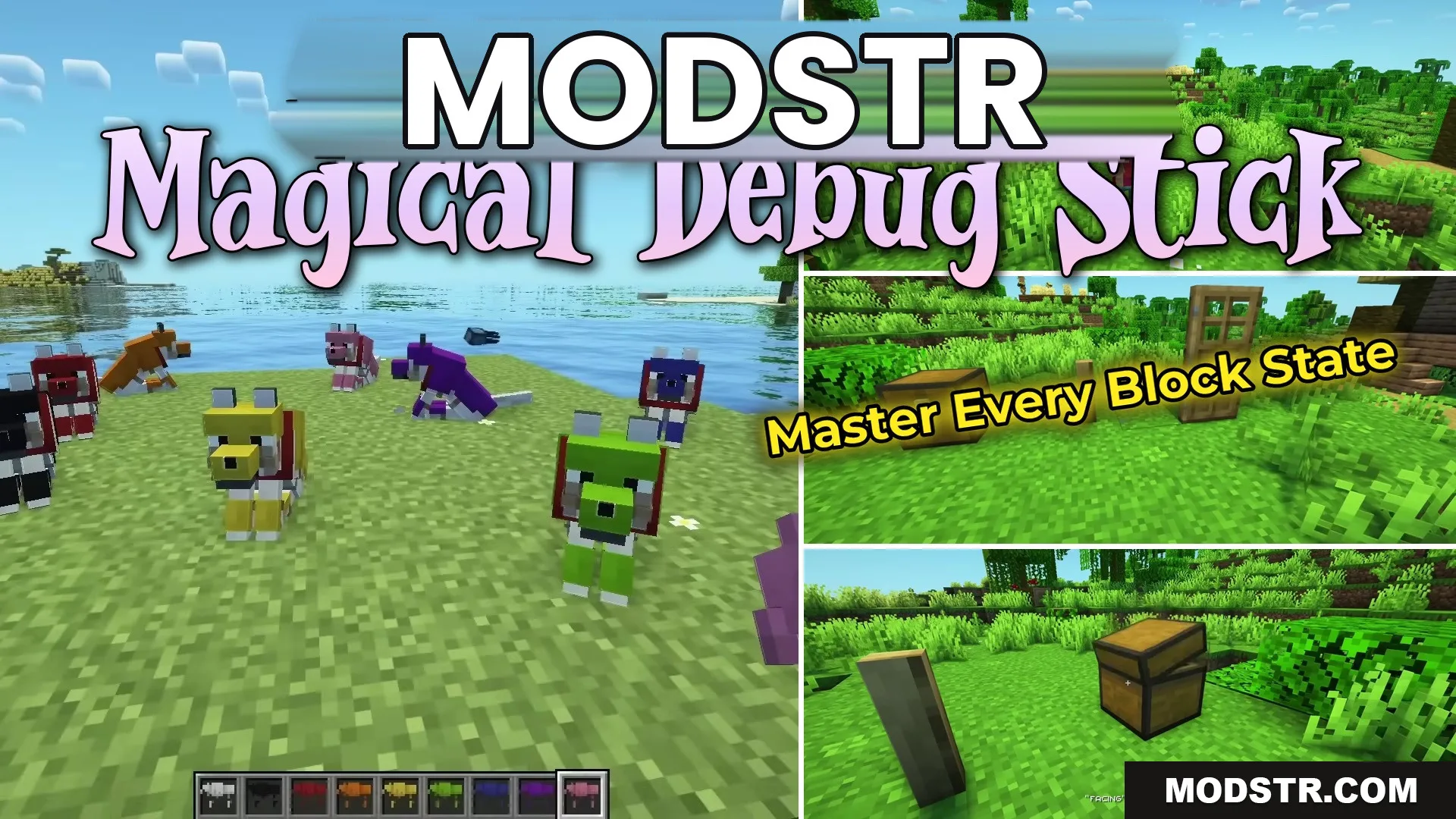 Magical Debug Stick Resource Pack (26.2, 1.20.1) – Glowing Fantasy Wand cover art
