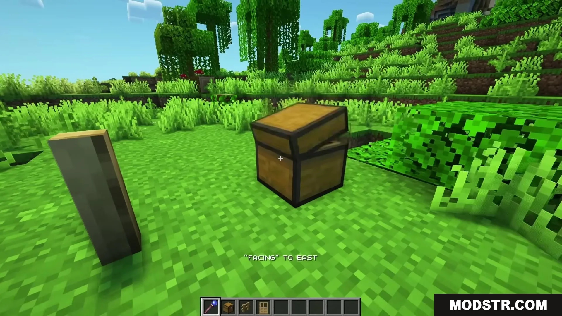 Magical Debug Stick Resource Pack Screenshot 4 The magical debug stick changes the facing direction of a wooden chest