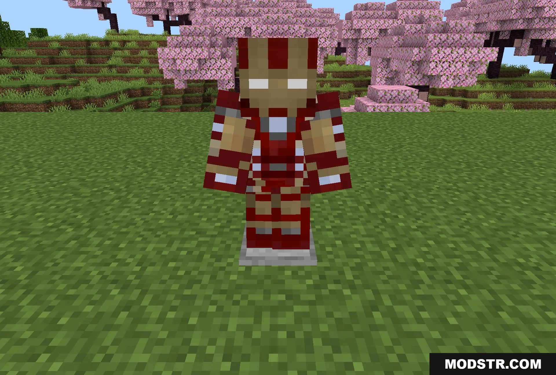 Marvel & Dc Superhero's Addon Screenshot 1 The Iron Man suit, worn front and centre