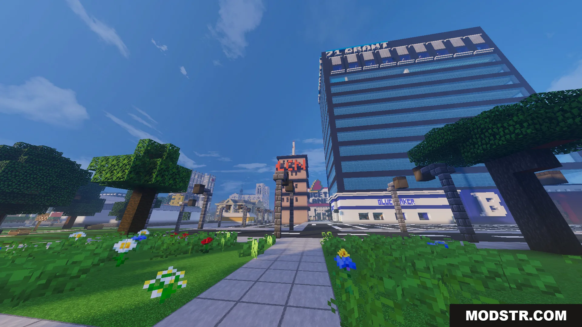 Marvis City LITE Map Screenshot 3 Walk through quiet neighborhoods to see tall skyscrapers in the massive metropolis