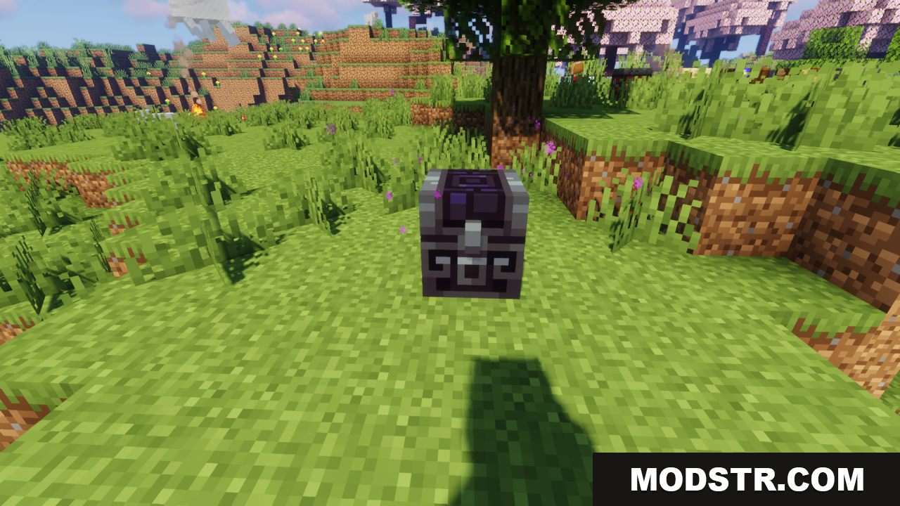 Mayview Resources Texture Pack Screenshot 6 A retextured dark purple and silver storage chest