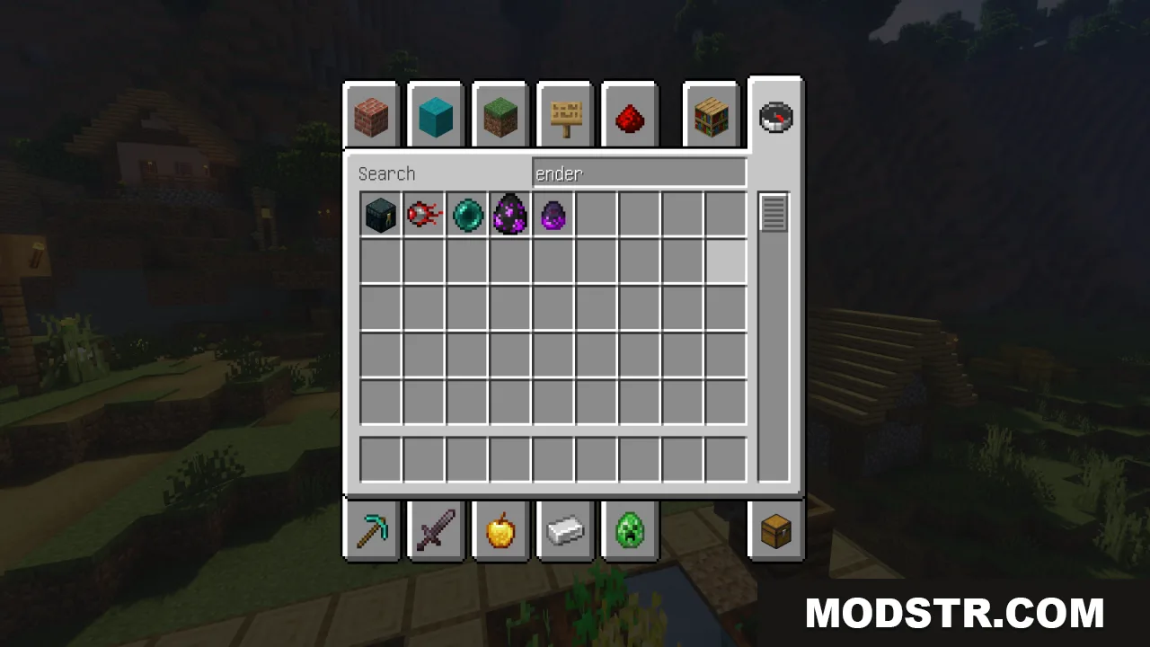Mechanical Eye Resource Pack Screenshot 7 Creative inventory showing the Mechanical Eye item in Minecraft