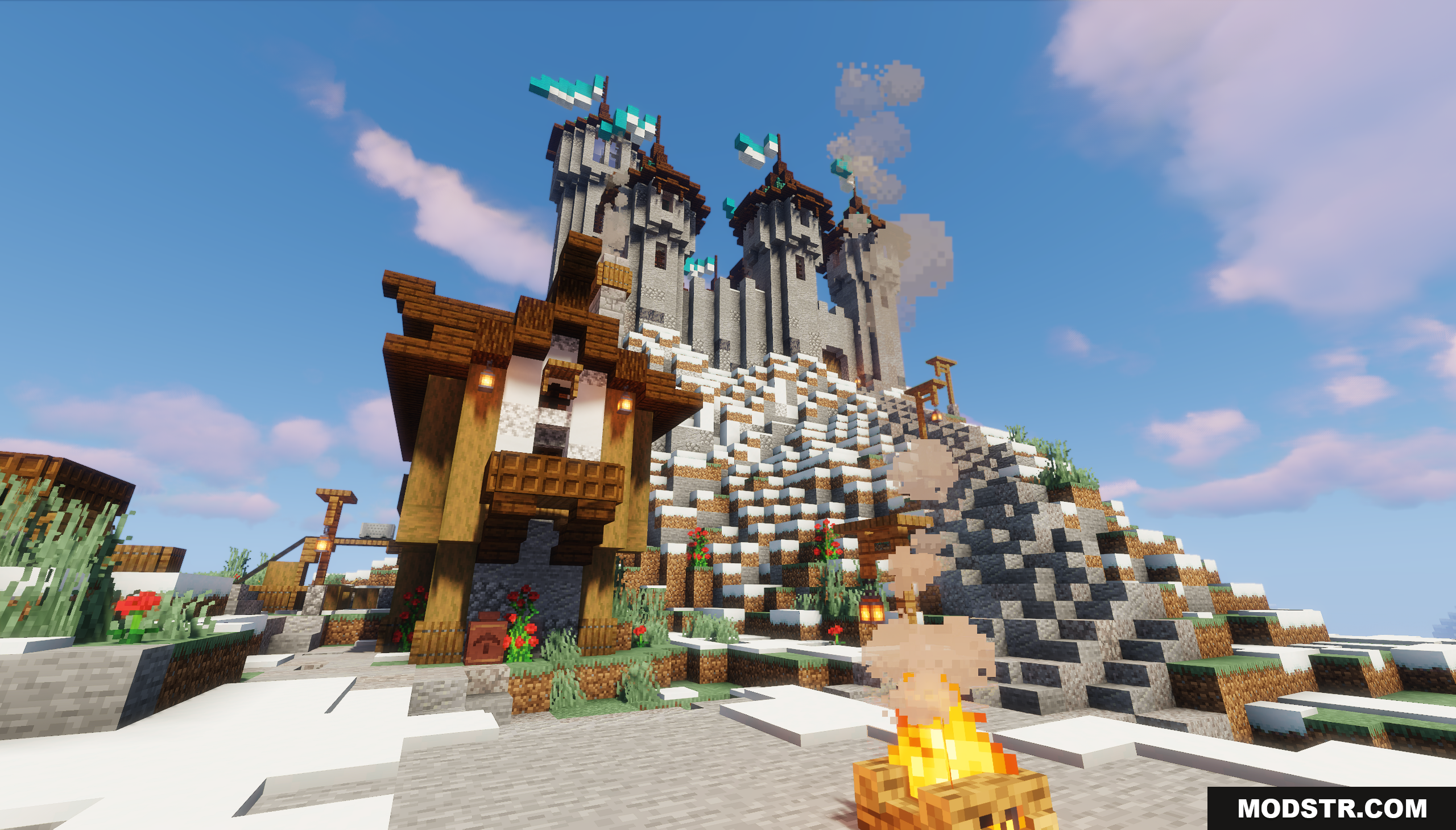 Medieval Fantasy Mountain Castle Map (26.1.2, 1.20.1) – A Cozy Castle