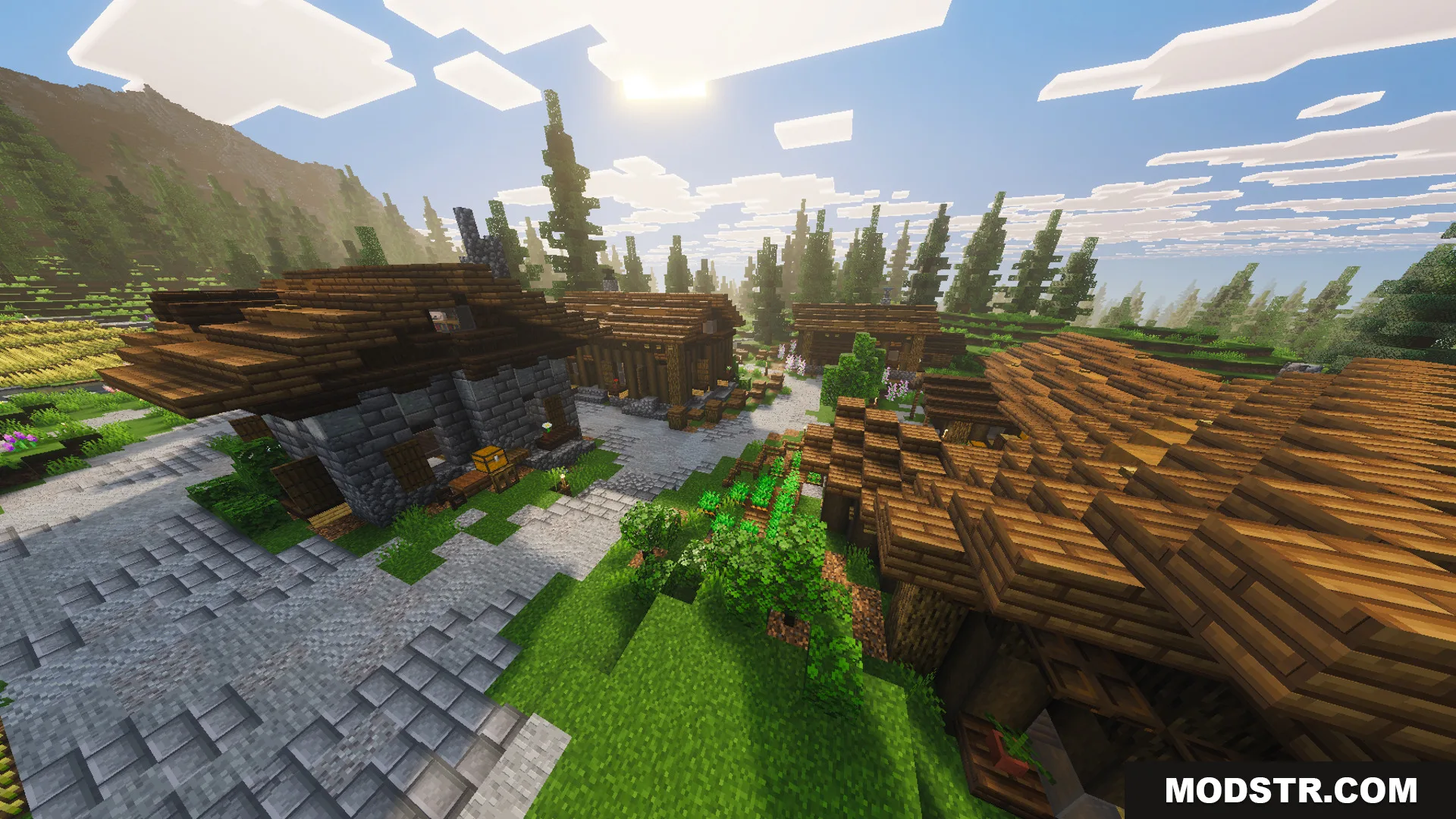 Medieval Village Gendrys Tavern Map Screenshot 7 Medieval Village Gendrys Tavern Map features stone houses and a large rural settlement