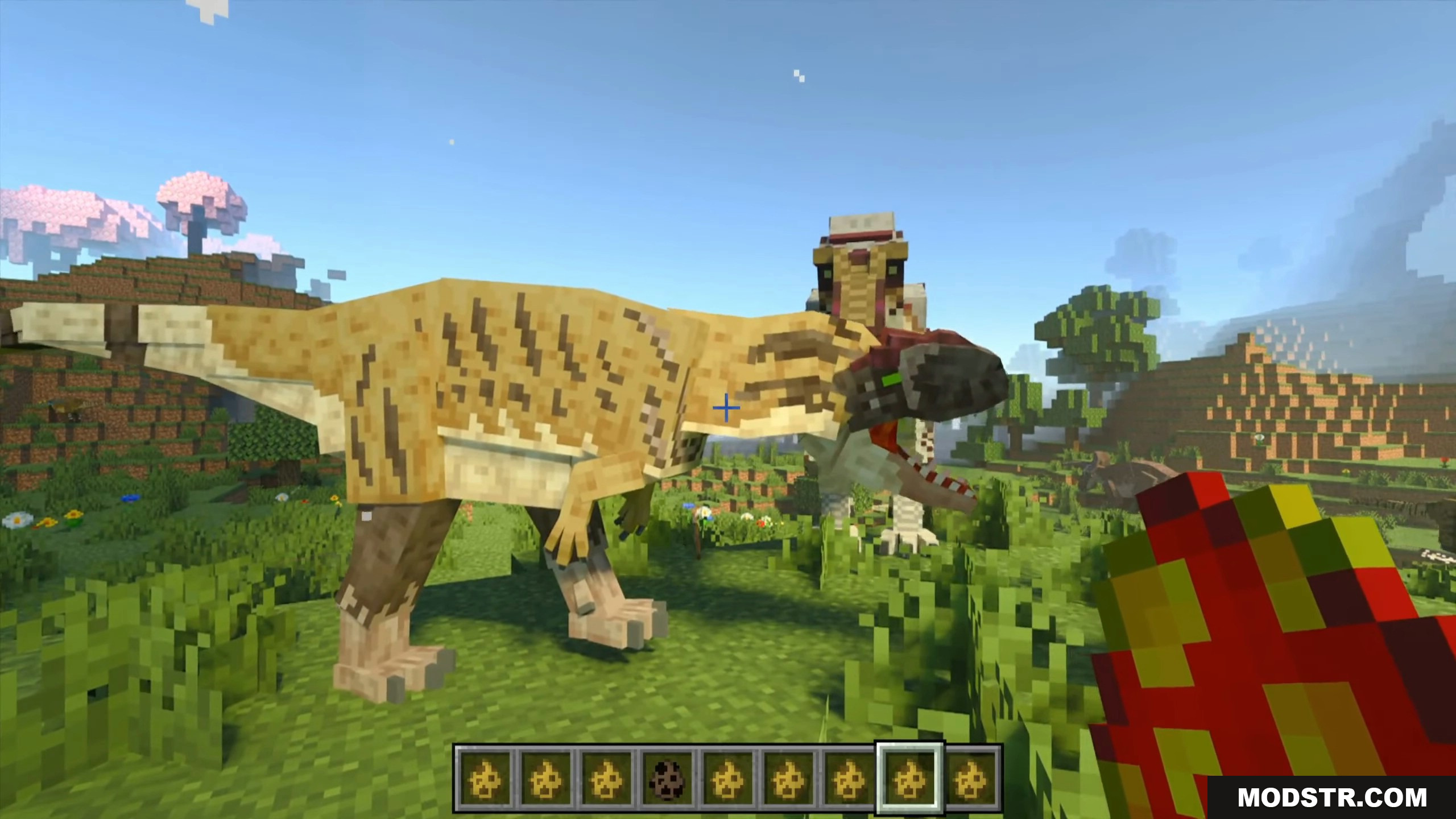 Mesozoic Biology Addon Screenshot 6 Fully grown scientifically accurate prehistoric species roaming the Bedrock world