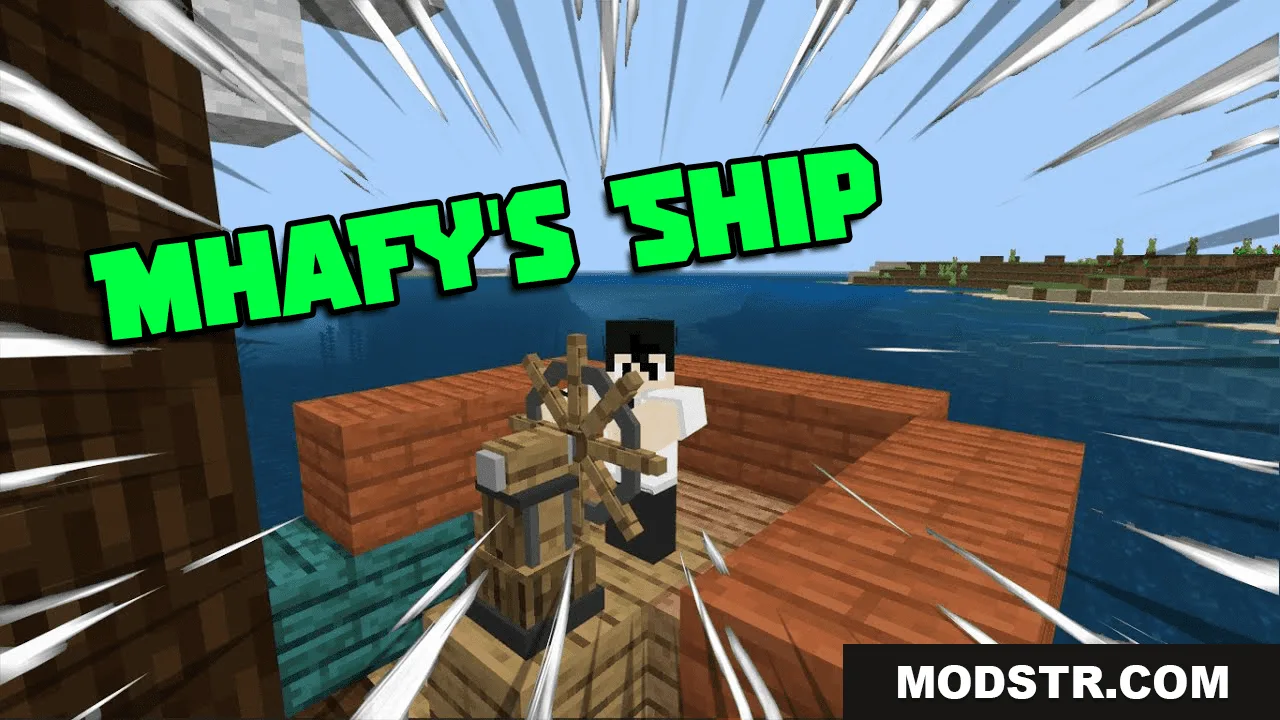 Mhafy’s Ship Addon (26.x, 1.21) – MCPE/Bedrock Mod cover art