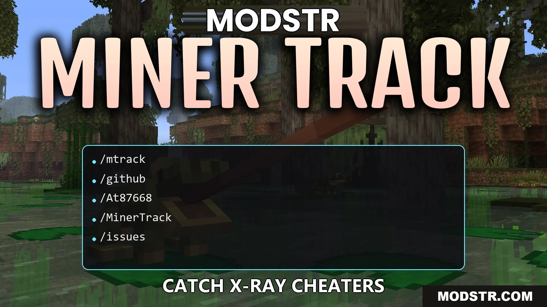 Miner Track Plugin (26.2, 1.20.1) – Protect Honest Players From X-Ray Cheaters cover art