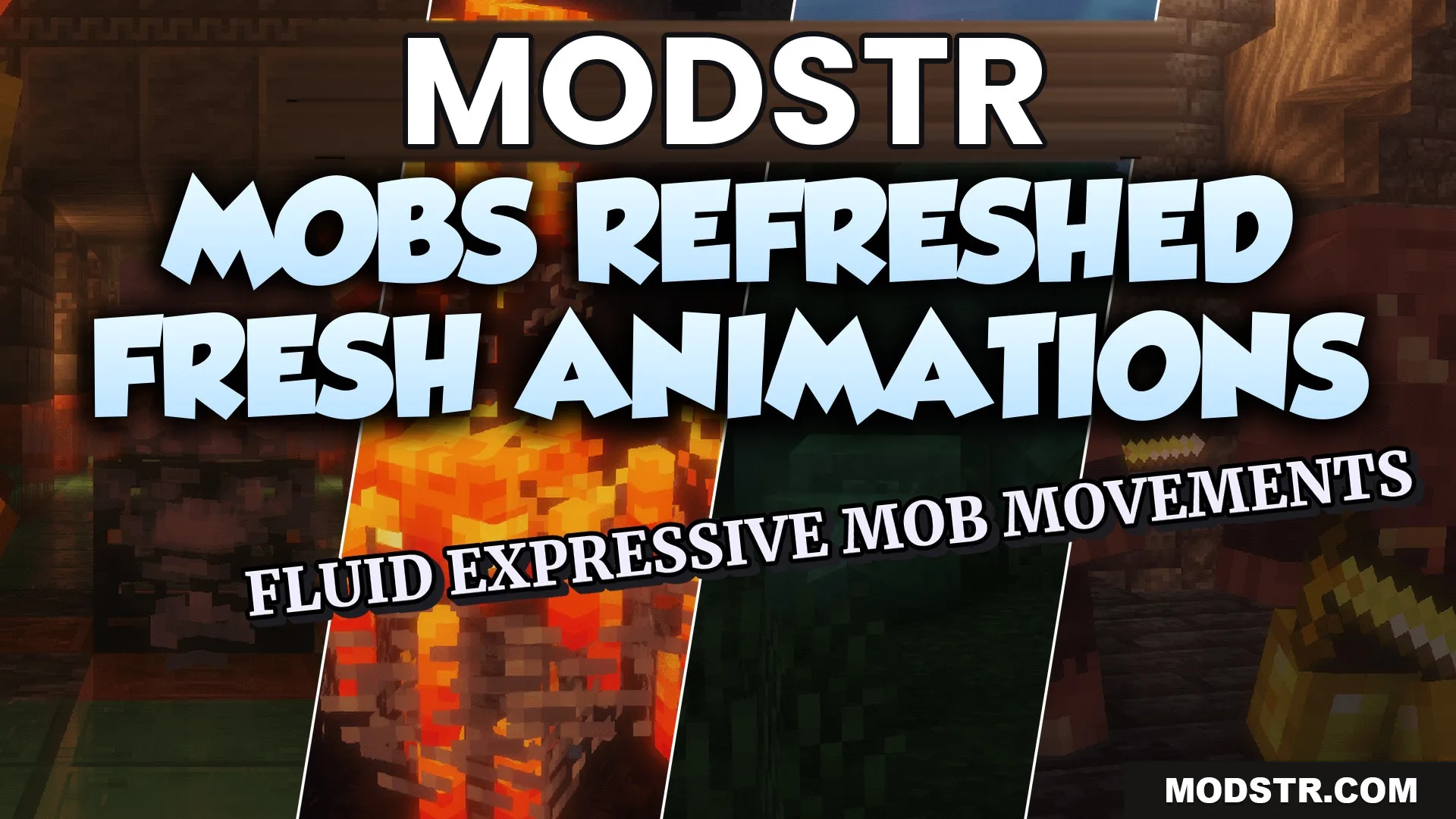 Mobs Refreshed Fresh Animations Resource Pack (1.21.8, 1.20.1) cover art