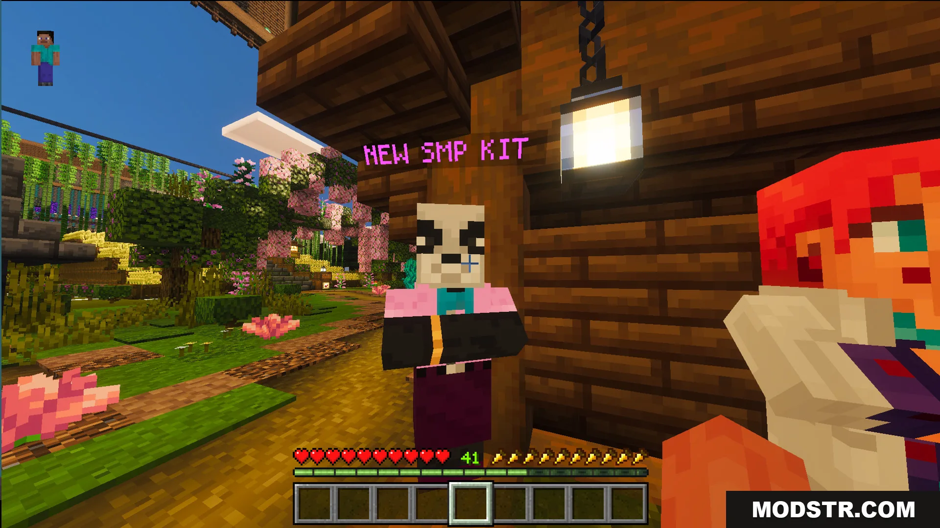 Modern Kit Pvp Practice Map Screenshot 12 Player character standing next to a bot to select one of twenty kits
