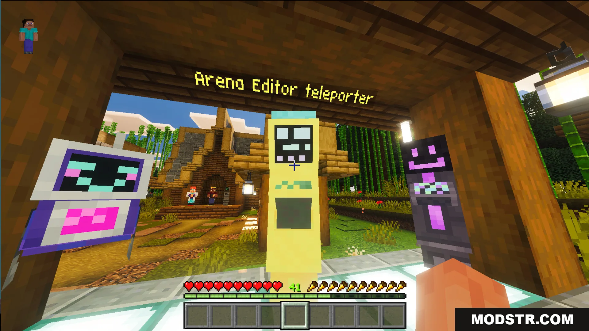 Modern Kit Pvp Practice Map Screenshot 14 First person view of an arena editor teleporter machine inside a building