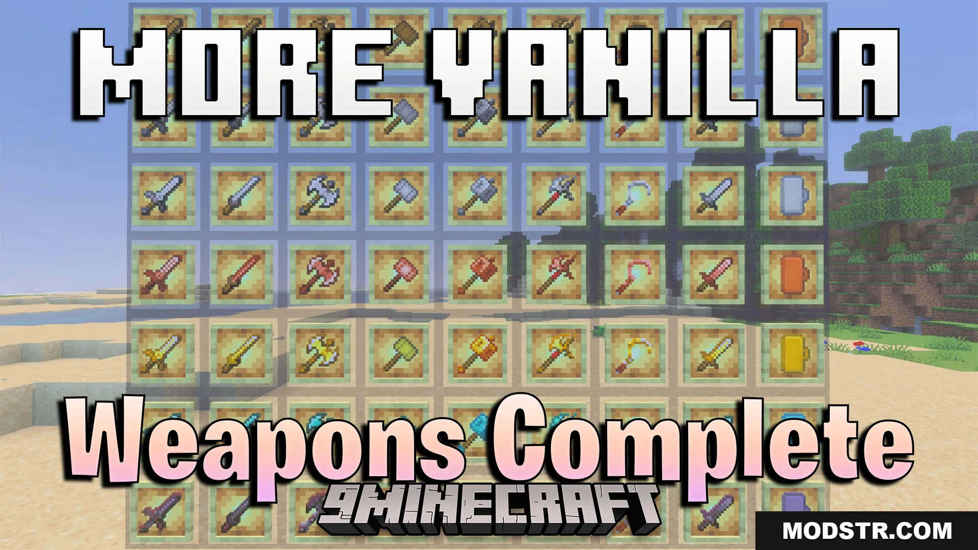 More Vanilla Weapons Complete Addon (26.x, 1.21) – Craft Custom Maces And Battle Axes