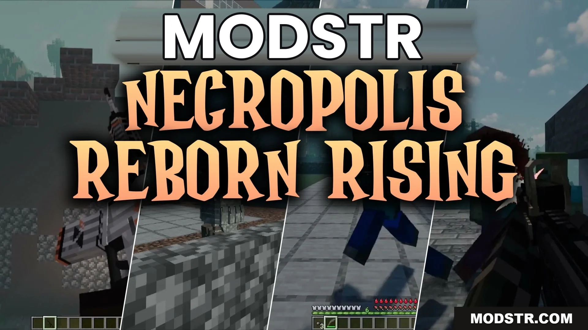 Necropolis Reborn Rising Map (26.2, 1.20.1) – Survive the Zombie Apocalypse cover art