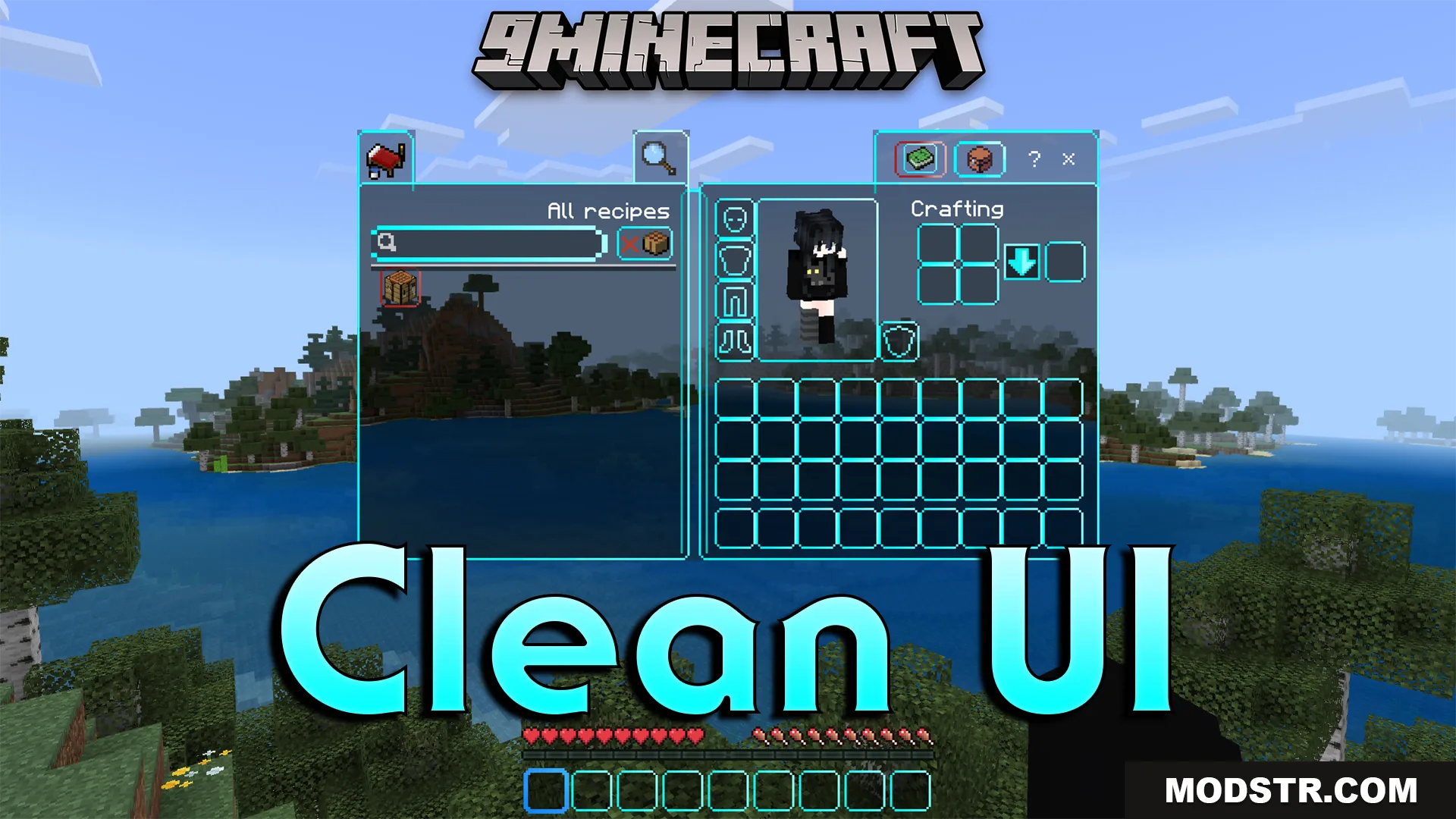 Neqs Clean UI Texture Pack (26.x, 1.21) – Modern Interface Design For Bedrock