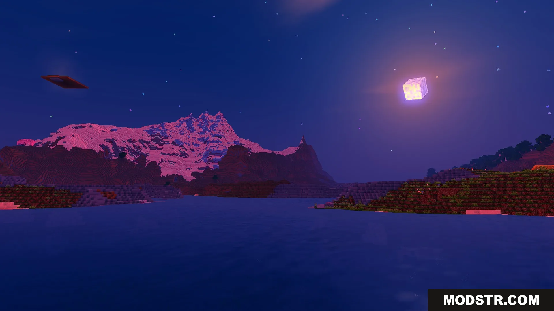 Newb Complementary Shader Screenshot 8 Moonlit ocean at night under the shader sky