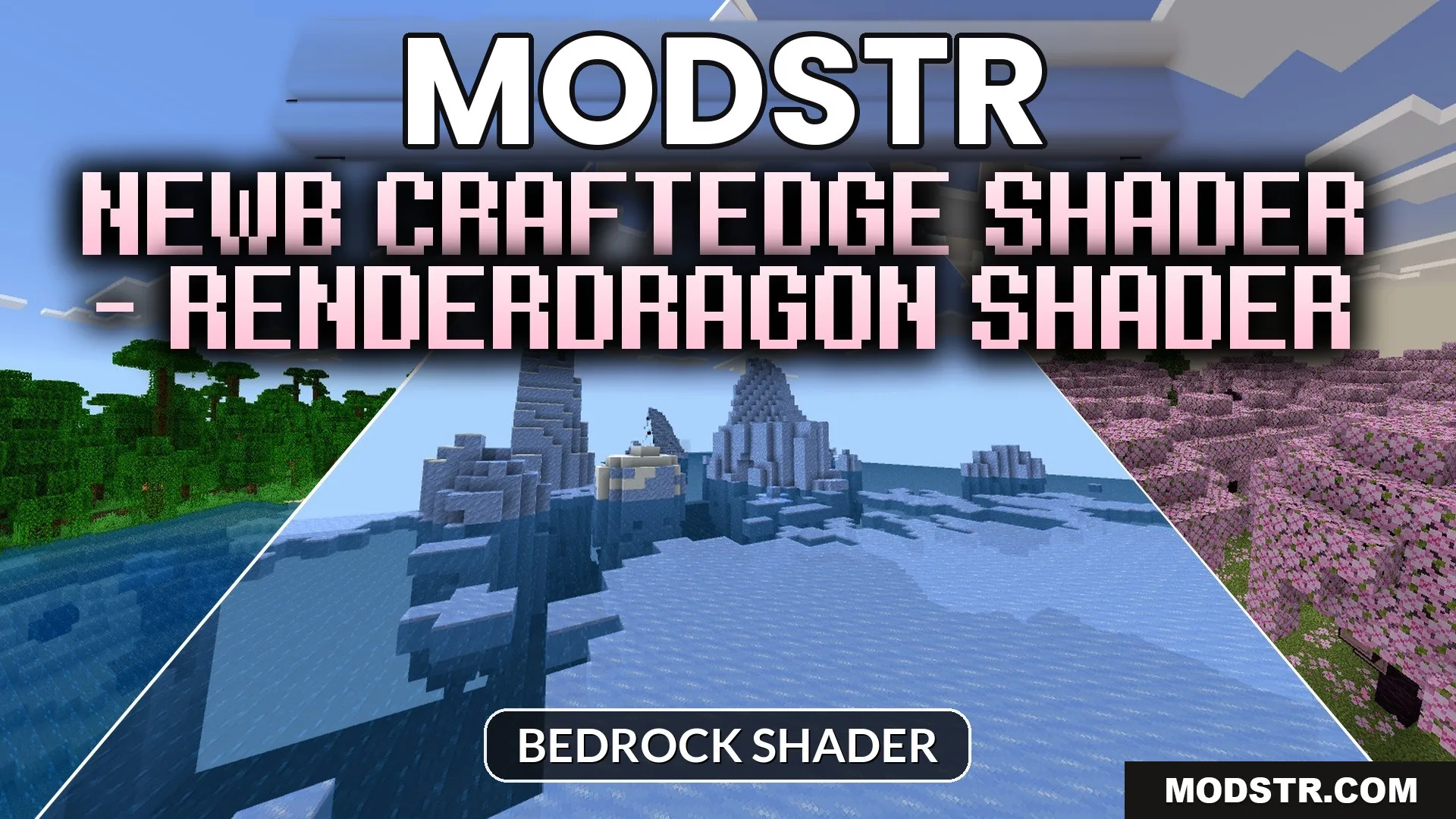 Newb CraftEdge Shader – RenderDragon Shader (26.x) – Volumetric Godrays cover art