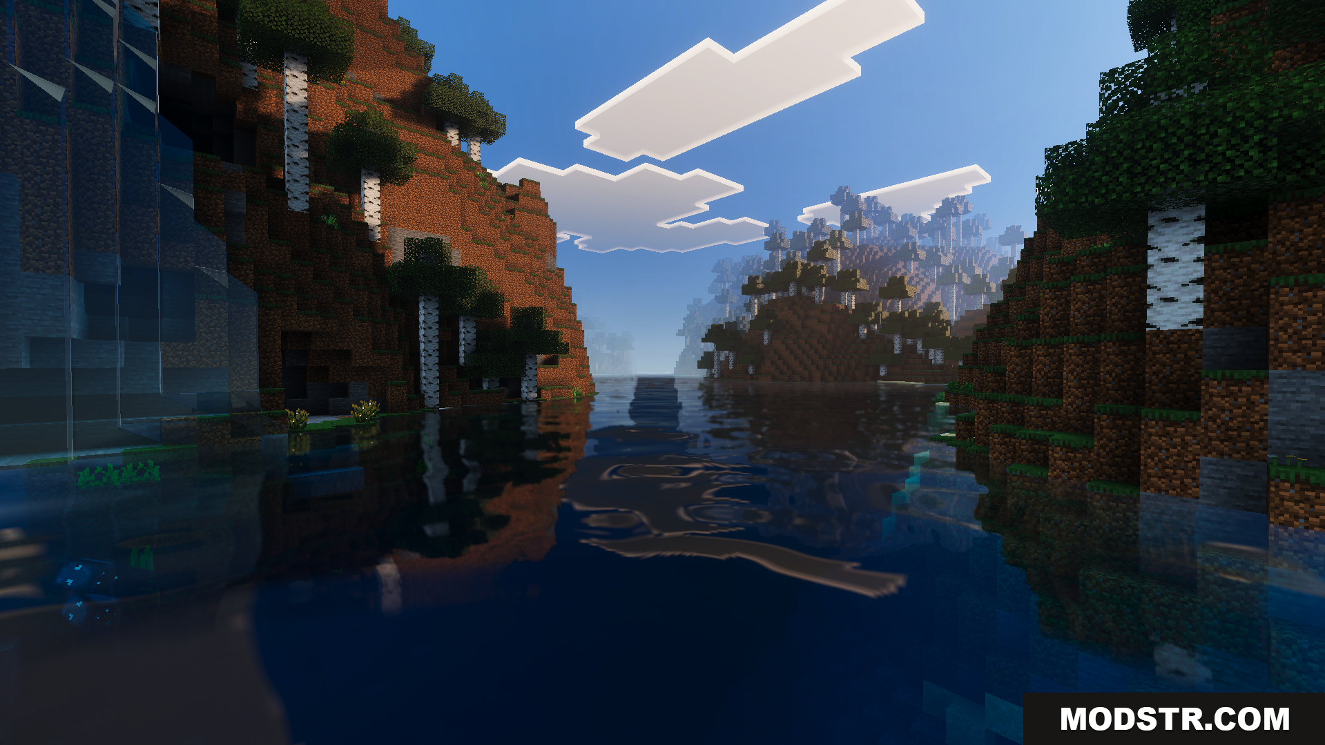Odyssey Deferred Texture Pack Screenshot 6 Realistic lighting creates beautiful reflections on the water's clear surface