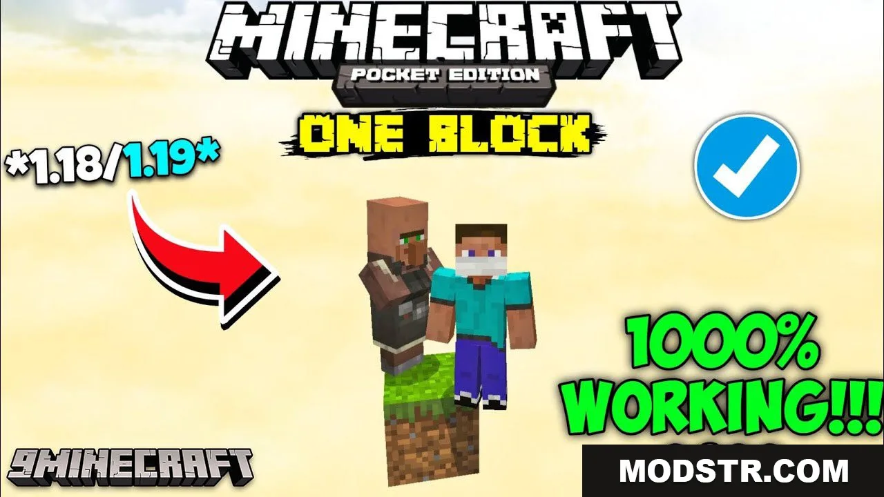 One Block Map (26.x, 1.21) – Skyblock for MCPE/Bedrock