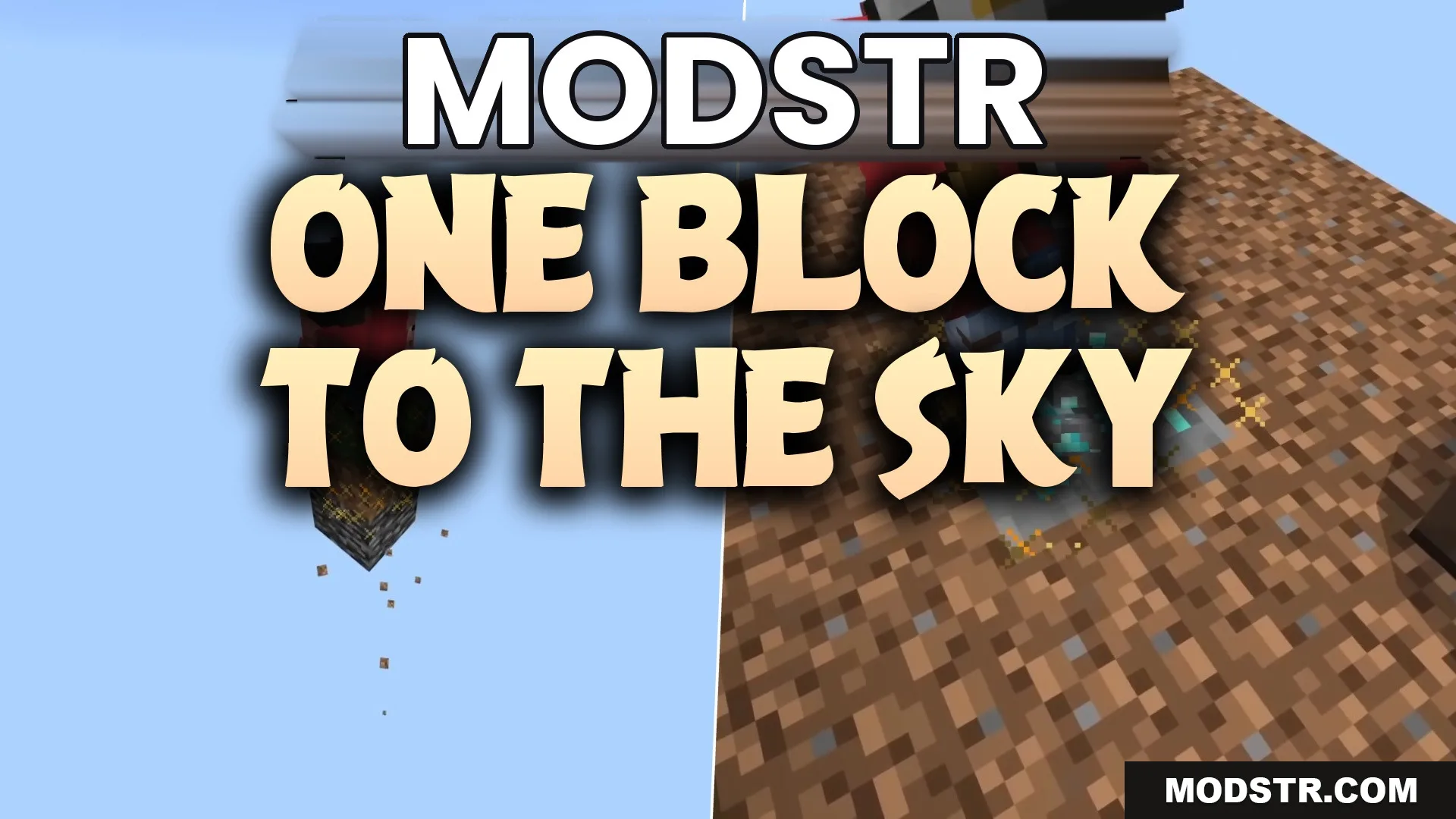 One Block to the Sky Map (26.2, 1.20.1) – Expand a Tiny Floating Island cover art