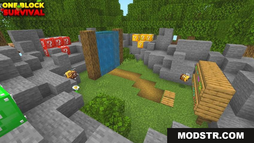 One Lucky Block Map (26.x, 1.21) – MCPE/Bedrock