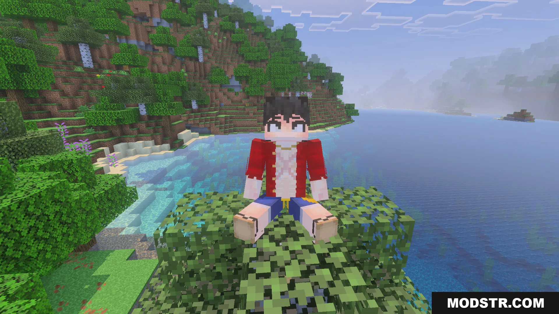 One Piece Addon Screenshot 9 One Piece Addon brings Luffy character model into the Minecraft world