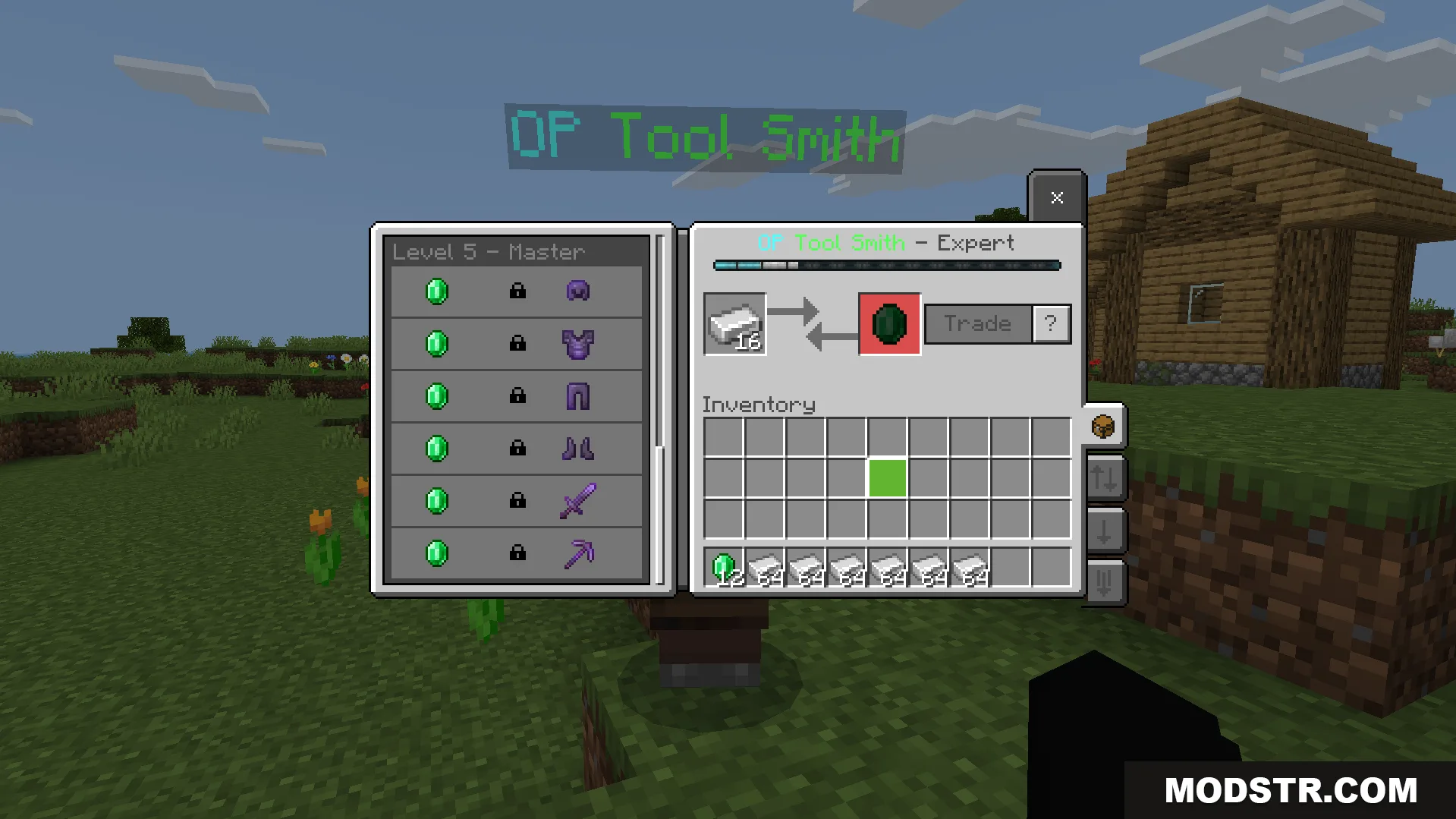 Unlock powerful Netherite armor and tools at the final trade level
