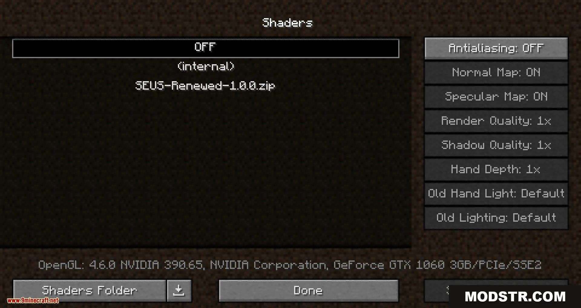 Optifabric mod for minecraft 03
