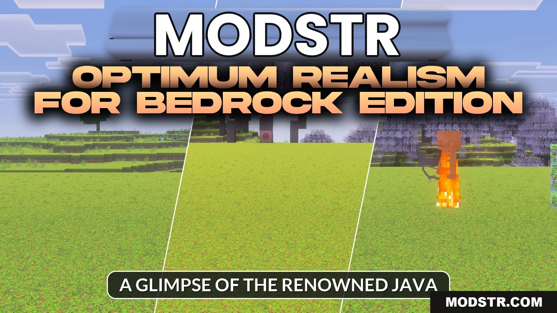 Optimum Realism for Bedrock Edition Texture Pack (26.x, 1.21) cover art