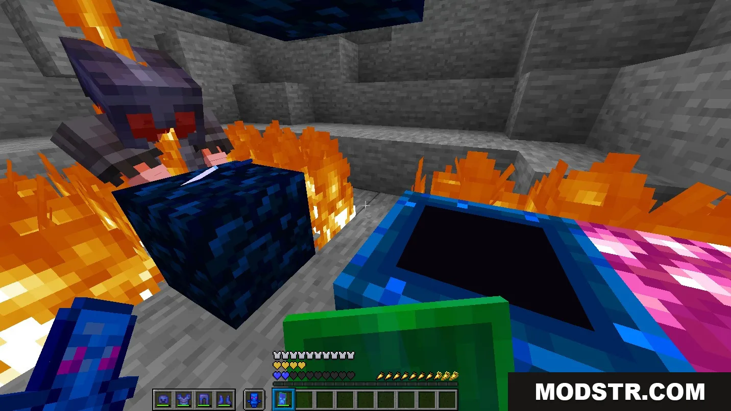 Oratot's PVP Resource Pack Screenshot 3 Oratot PVP Resource Pack features low fire and a recolored respawn anchor