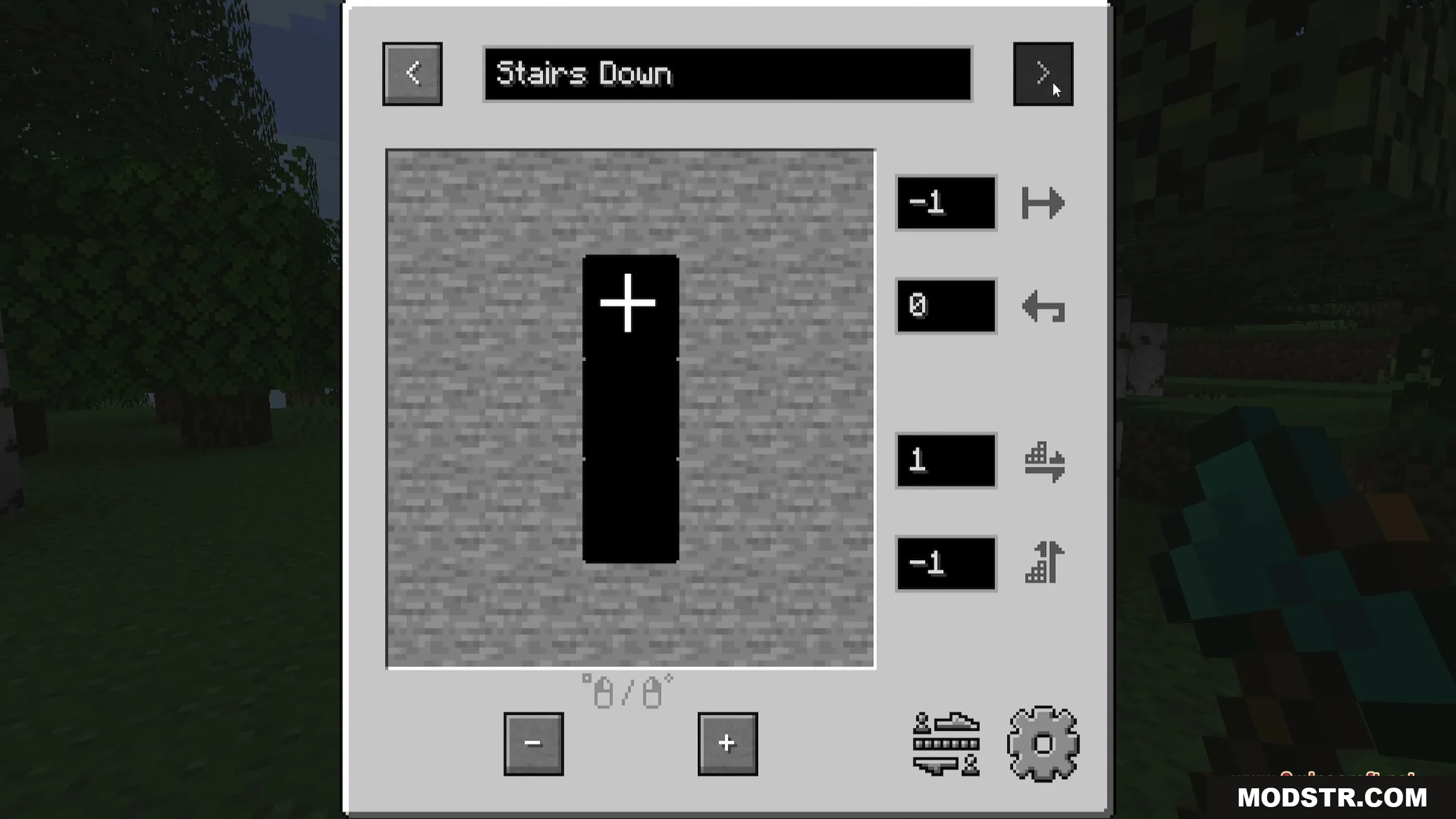 Ore Excavation 9minecraft Mod Screenshot 3 Custom interface for configuring mining patterns in the Ore Excavation mod