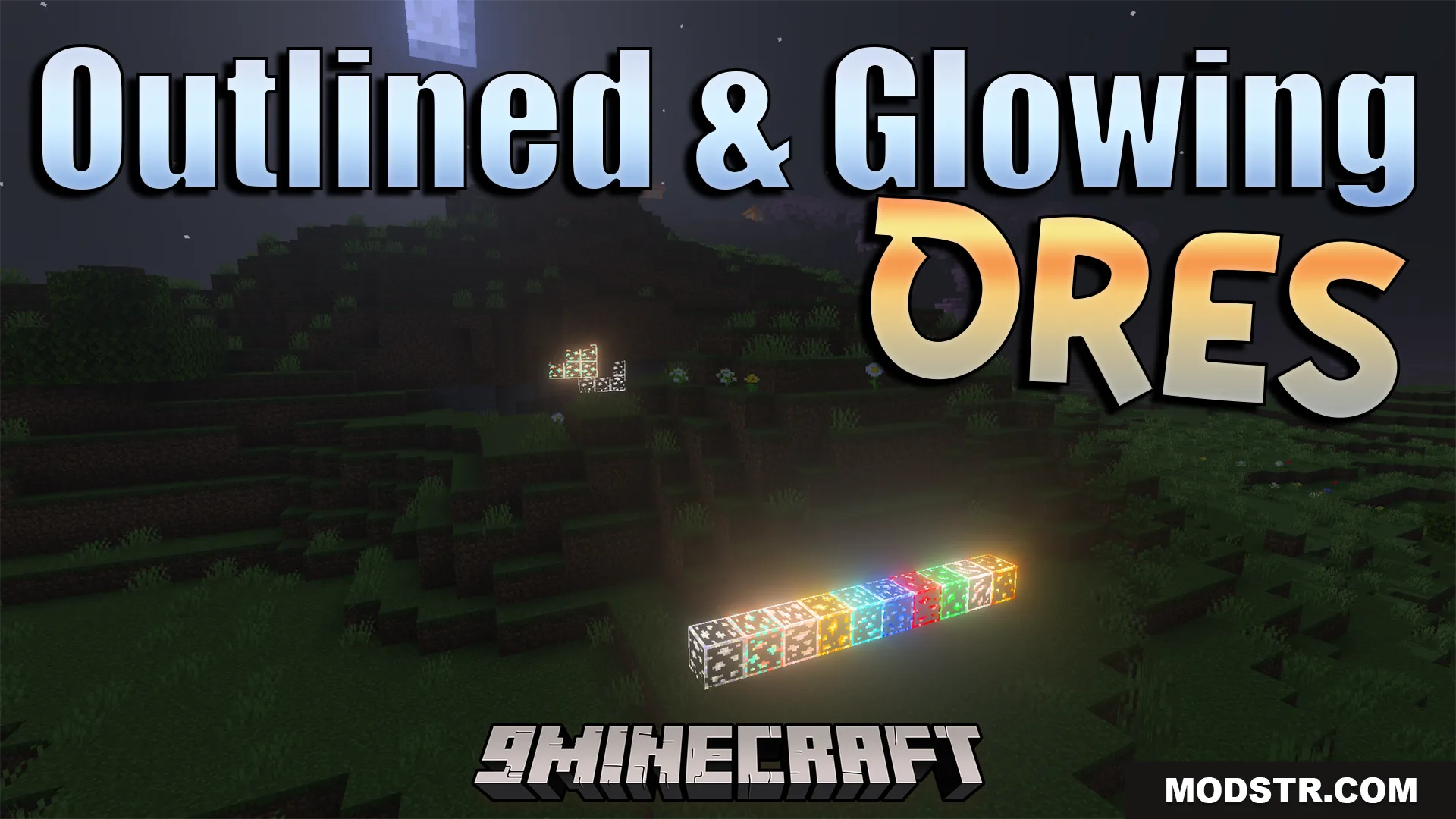 Outlined and Glowing Ores Texture Pack (26.x, 1.21) – Spot Ores Faster In Dark Caves