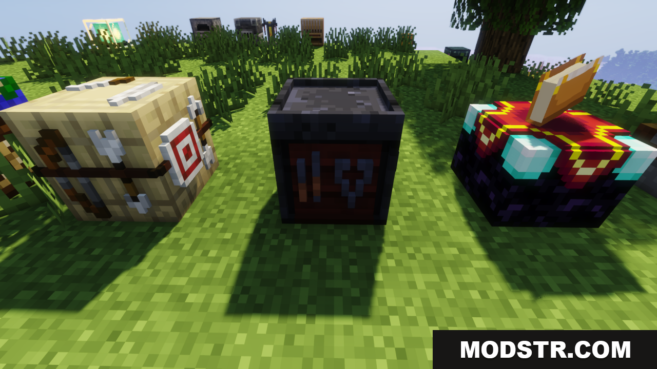 3D models for fletching, smithing, and enchanting tables