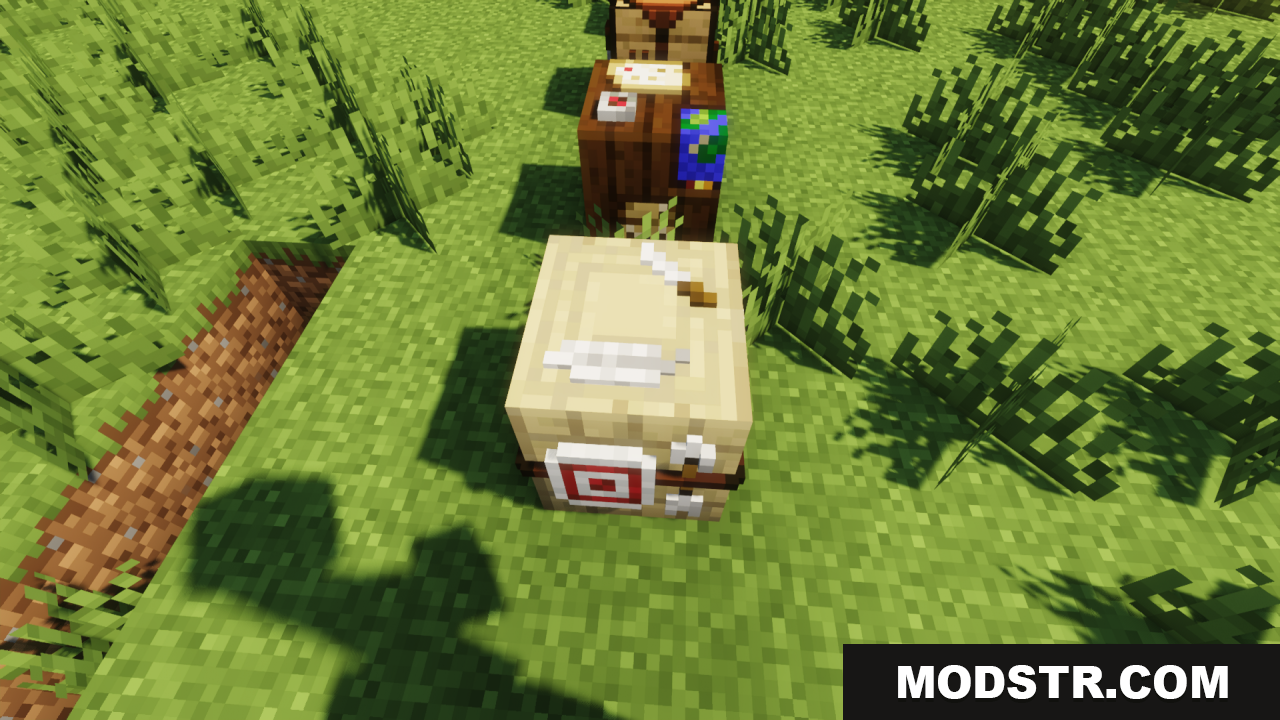 Detailed 3D model of the fletching table block