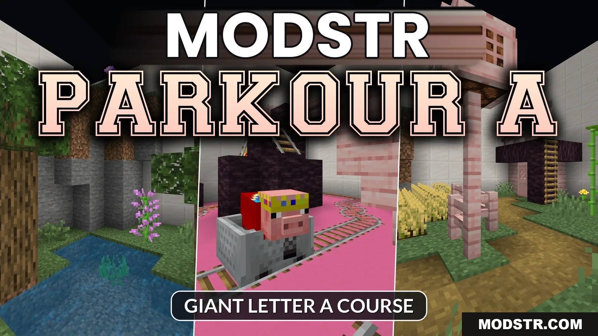 Parkour a Map (1.21) – Giant Letter A Course cover art