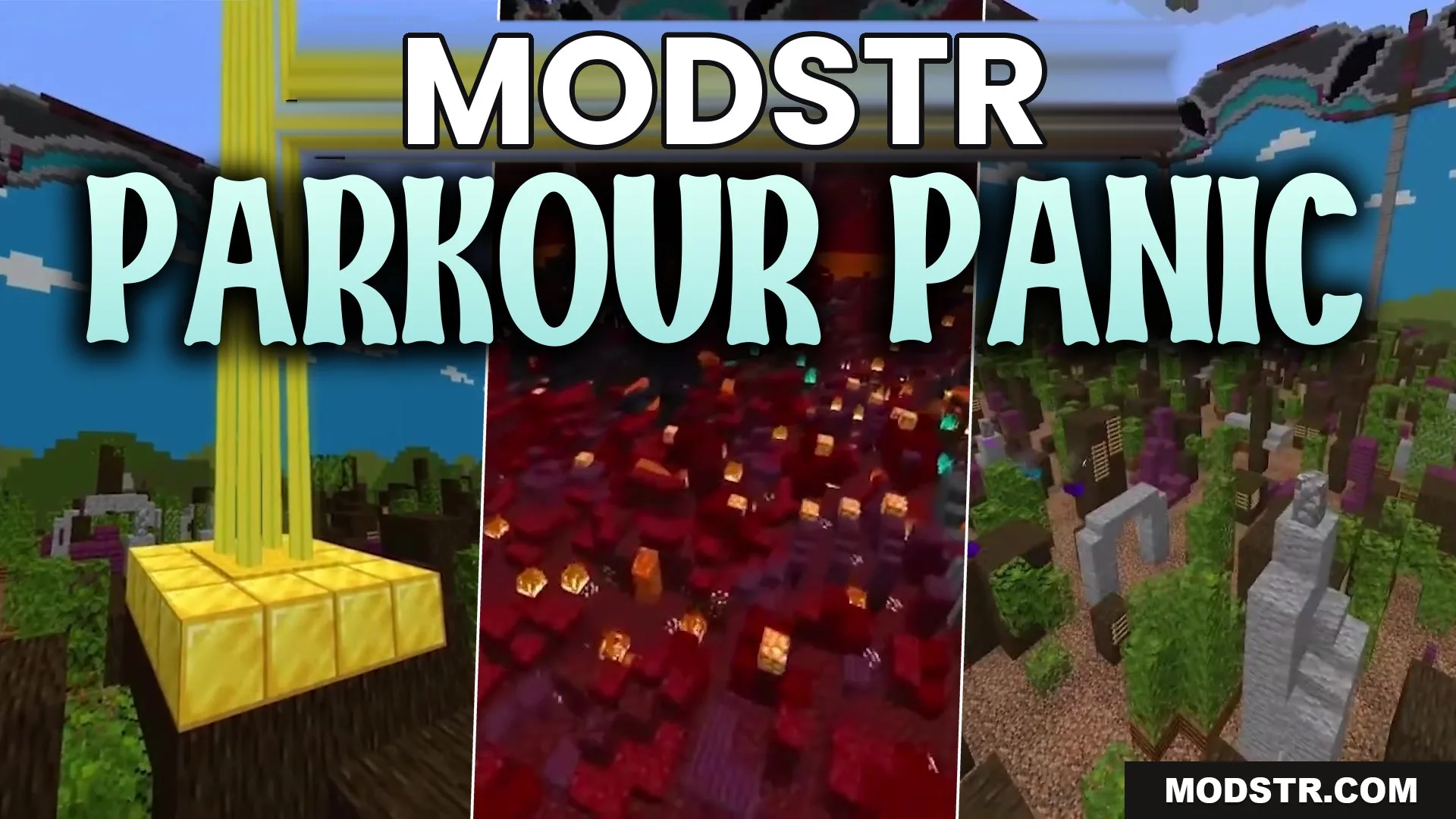 Parkour Panic Map (26.2, 1.20.1) – Sprint Across Constantly Shifting Paths cover art