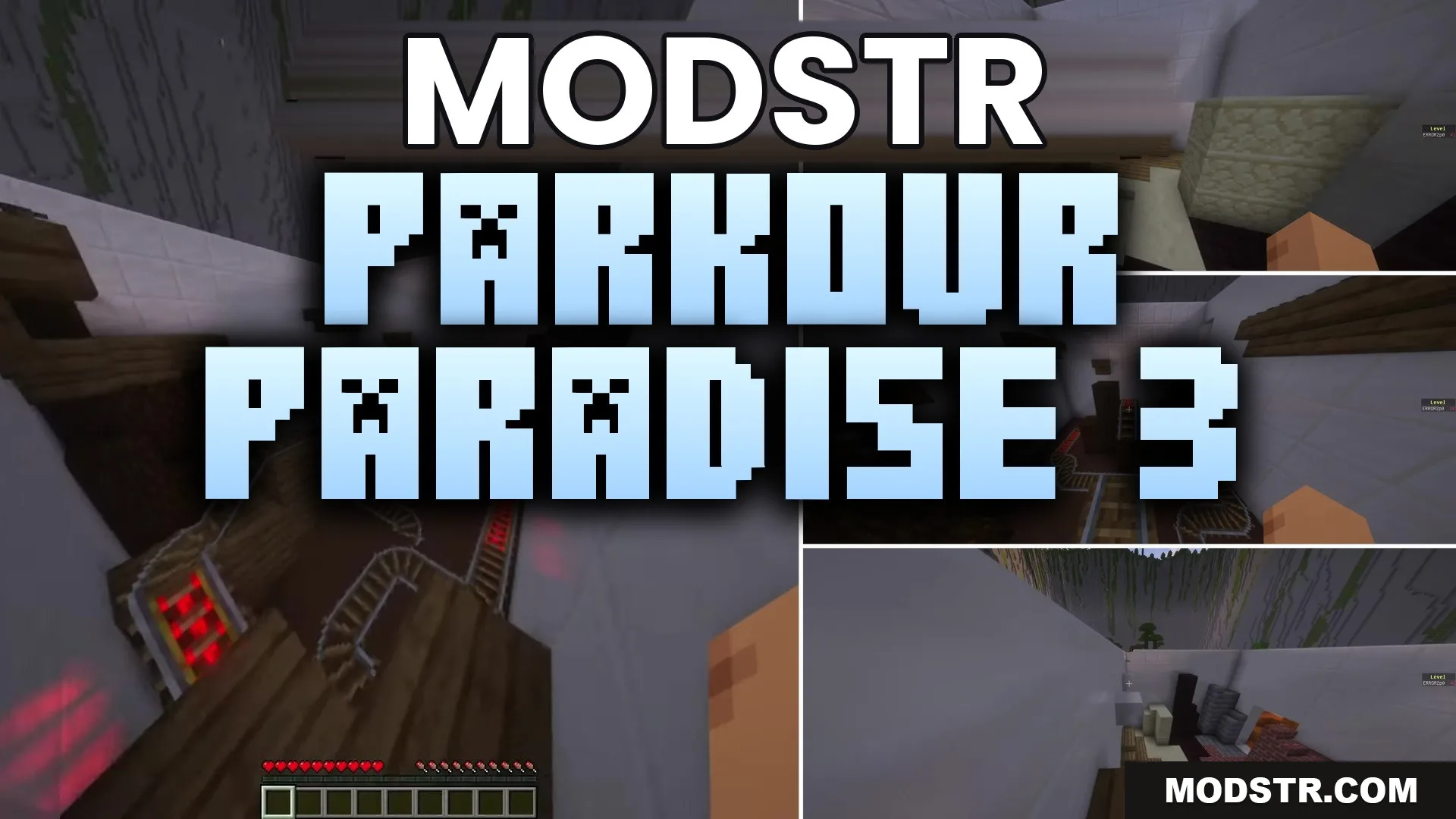 Parkour Paradise 3 Map (26.2, 1.20.1) – Conquer 100 Escalating Jumping Puzzles cover art