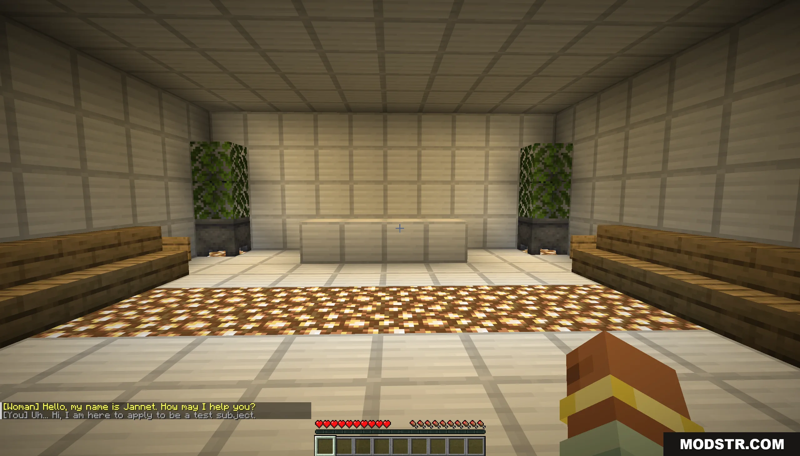 Player applying to be a test subject in the Phazez Remastered Map