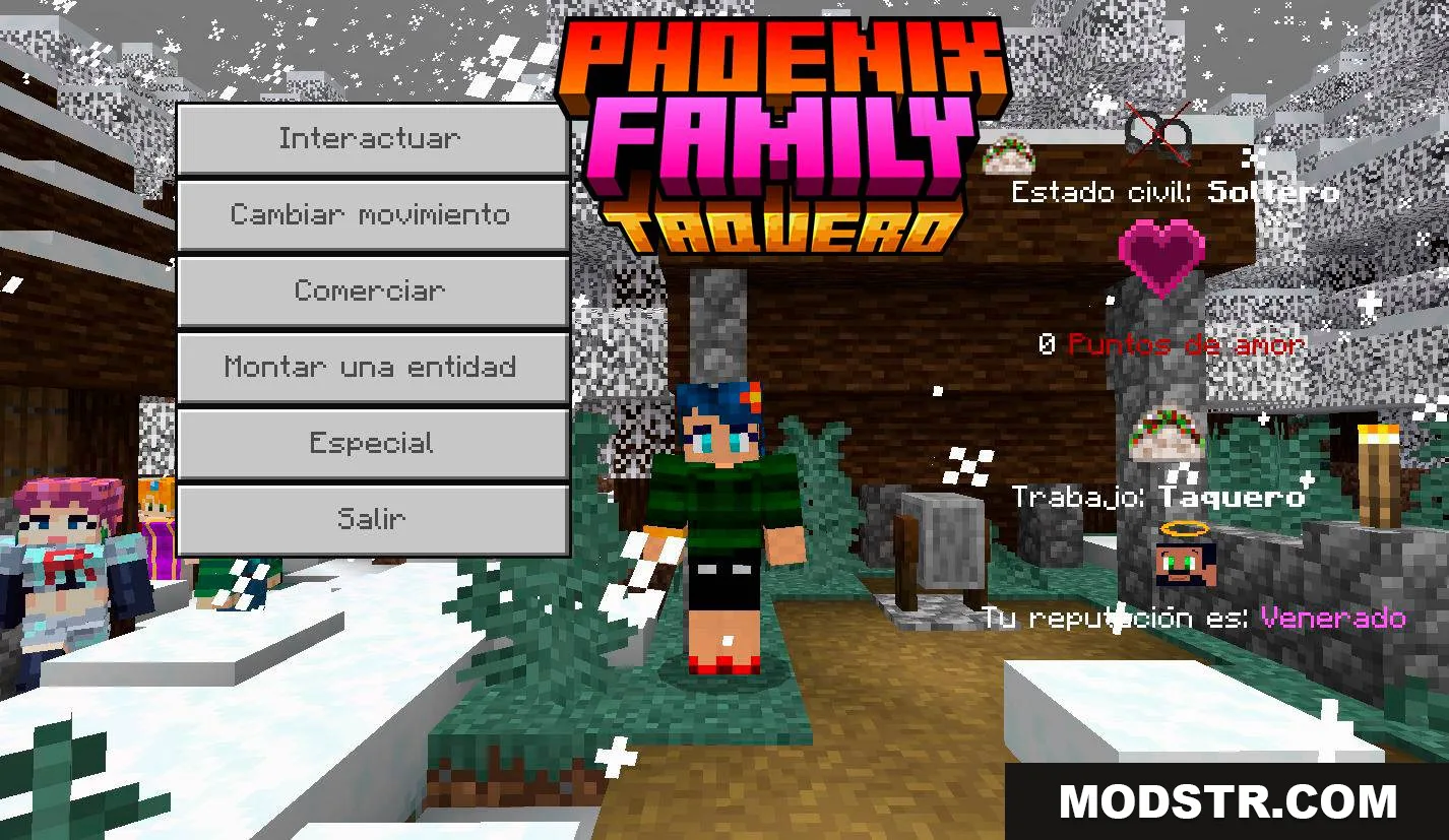 Phoenix Family Addon (26.x, 1.21) – MCPE/Bedrock Come Alive Mod