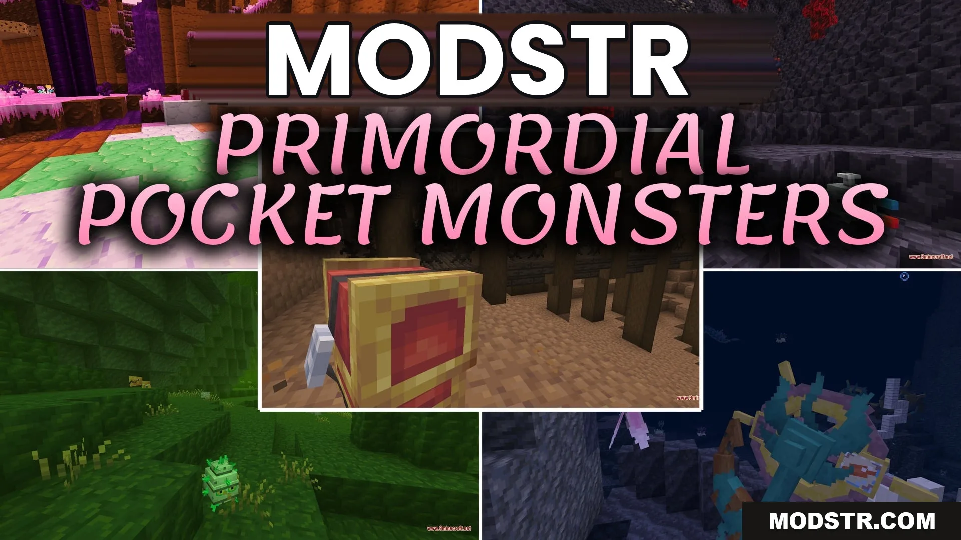 Primordial Pocket Monsters Data Pack (1.20.1) – Catch Rare Cobblemon Deep cover art