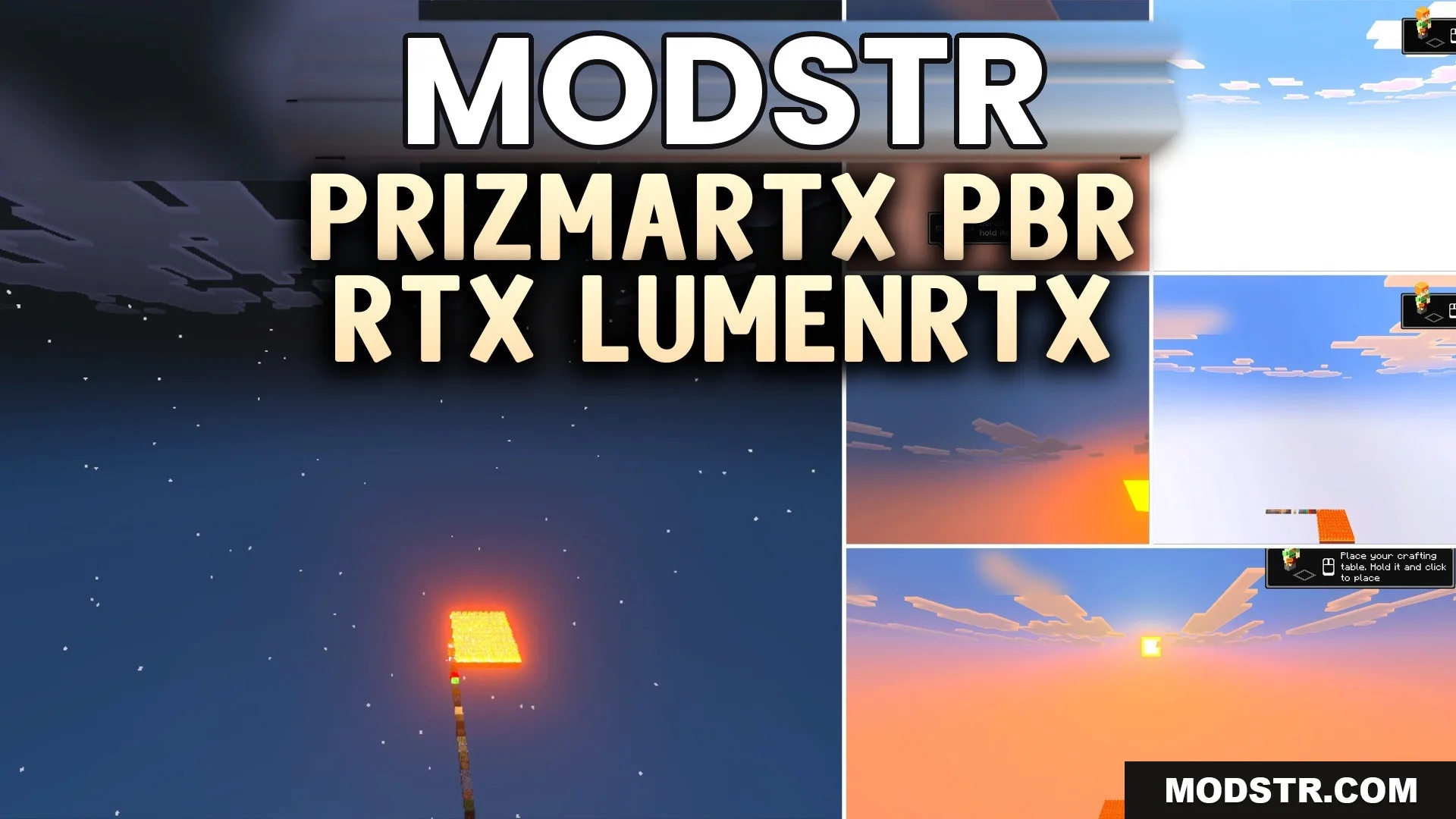 PrizmaRTX PBR RTX Lumenrtx Texture Pack (1.21, 1.20) – Stunning Visual Overhaul cover art