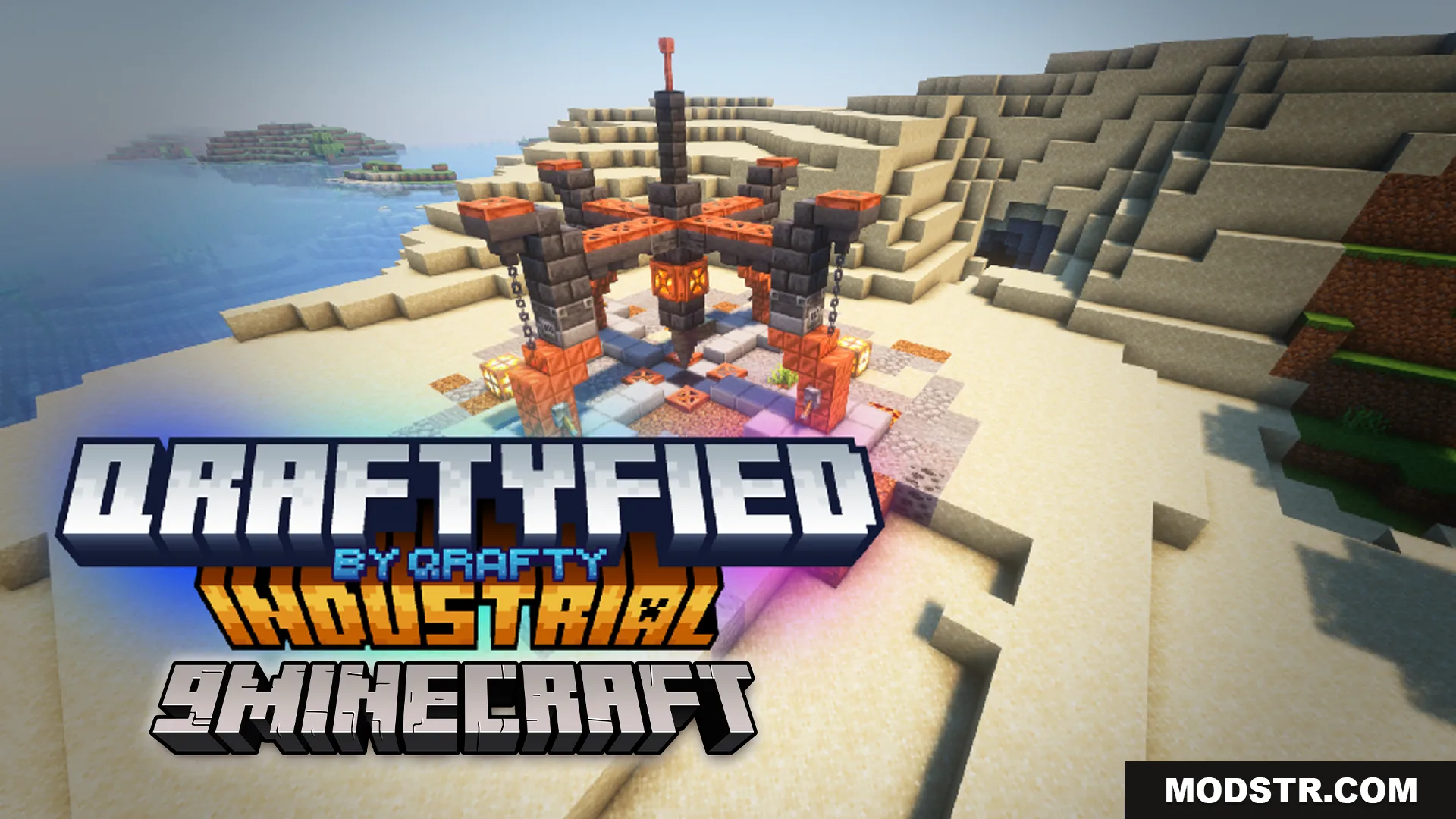 Qraftyfied: Industrial Structures Data Pack (26.2, 1.21.1) – Steampunk Builds cover art