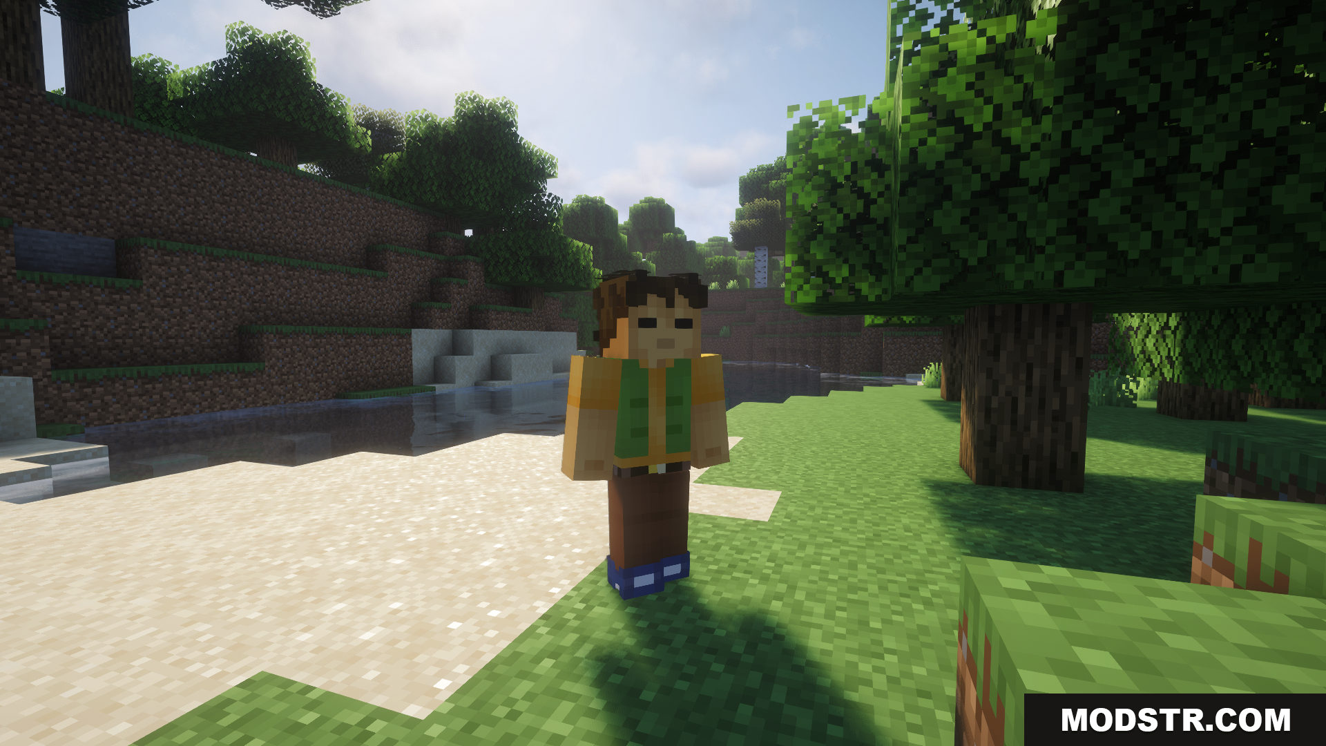Radical Cobblemon Trainer Textures Plus Resource Pack Screenshot 2 A trainer NPC with a new custom skin