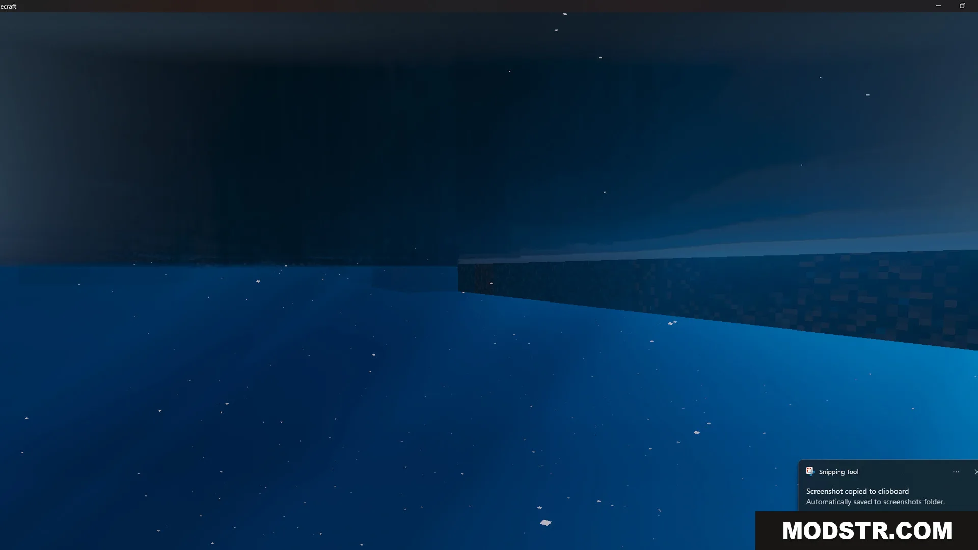 Raft Only Survival Island Adventure Map Screenshot 7 Deep underwater view of the vast ocean in the survival island adventure map