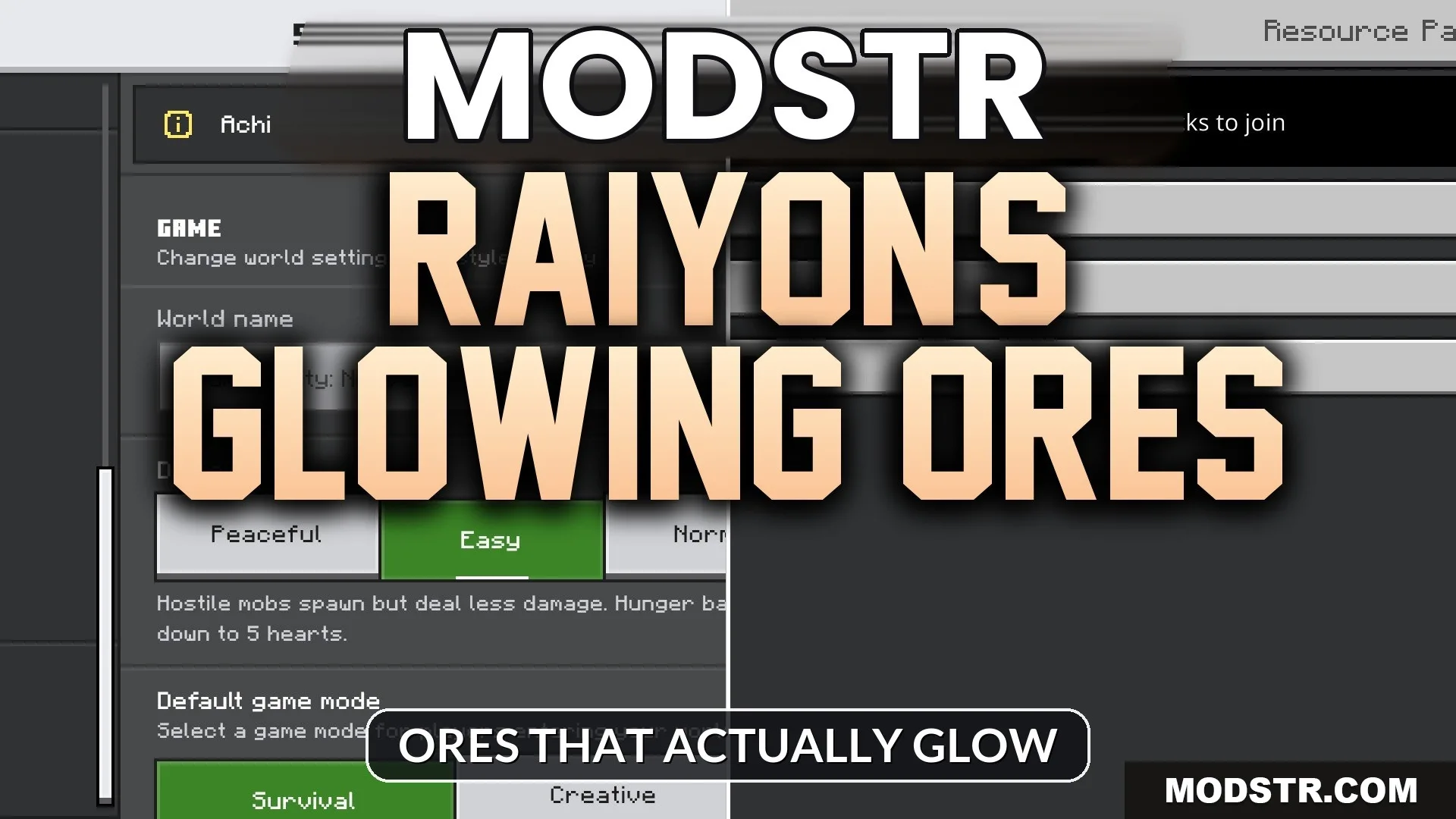Raiyon’s Glowing Ores Addon (1.21) – Ores That Actually Glow cover art