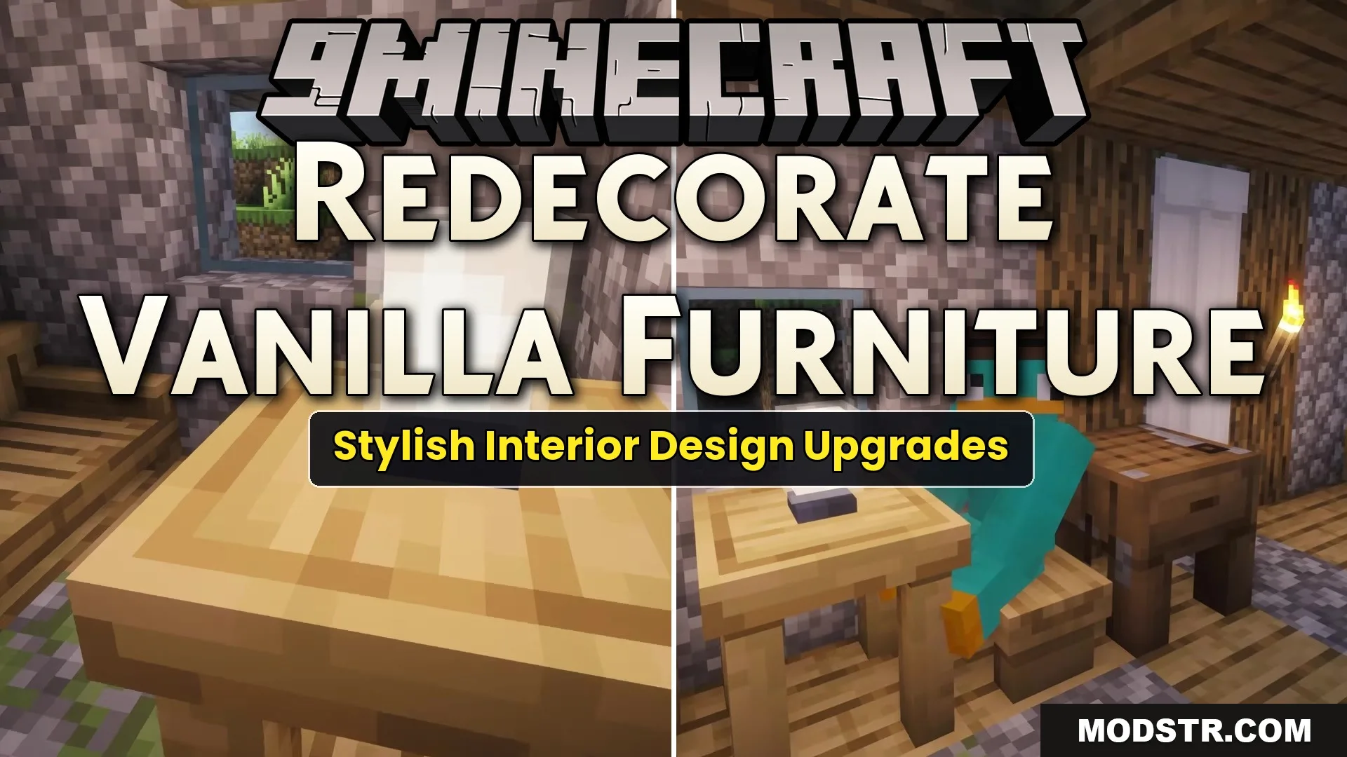 Redecorate Vanilla Furniture Mod (1.21.11, 1.21.1) – Turn Empty Rooms cover art