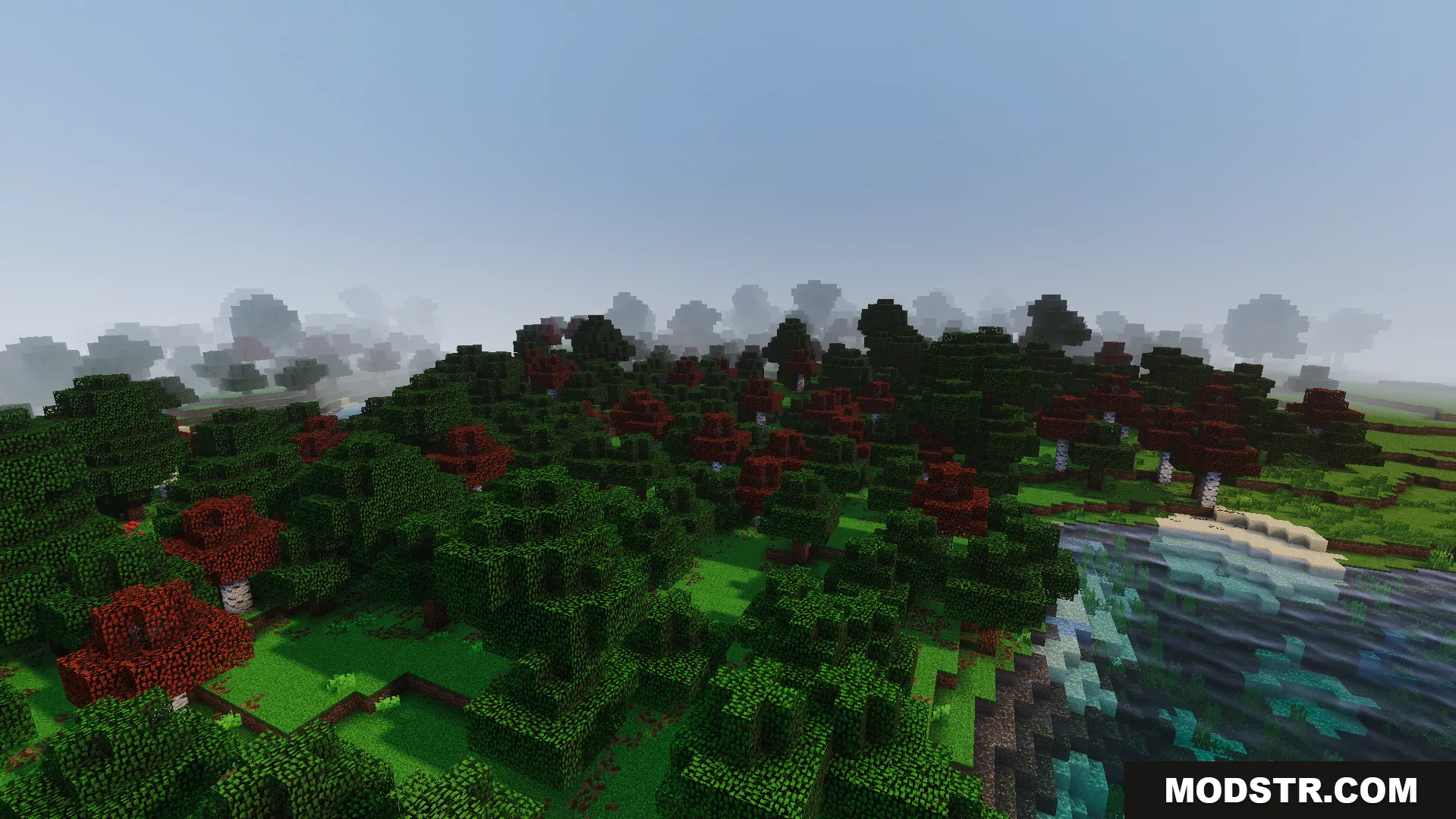 RG Visuals Shader Screenshot 8 Dynamic fog and soft shadow transitions in a lush forest biome