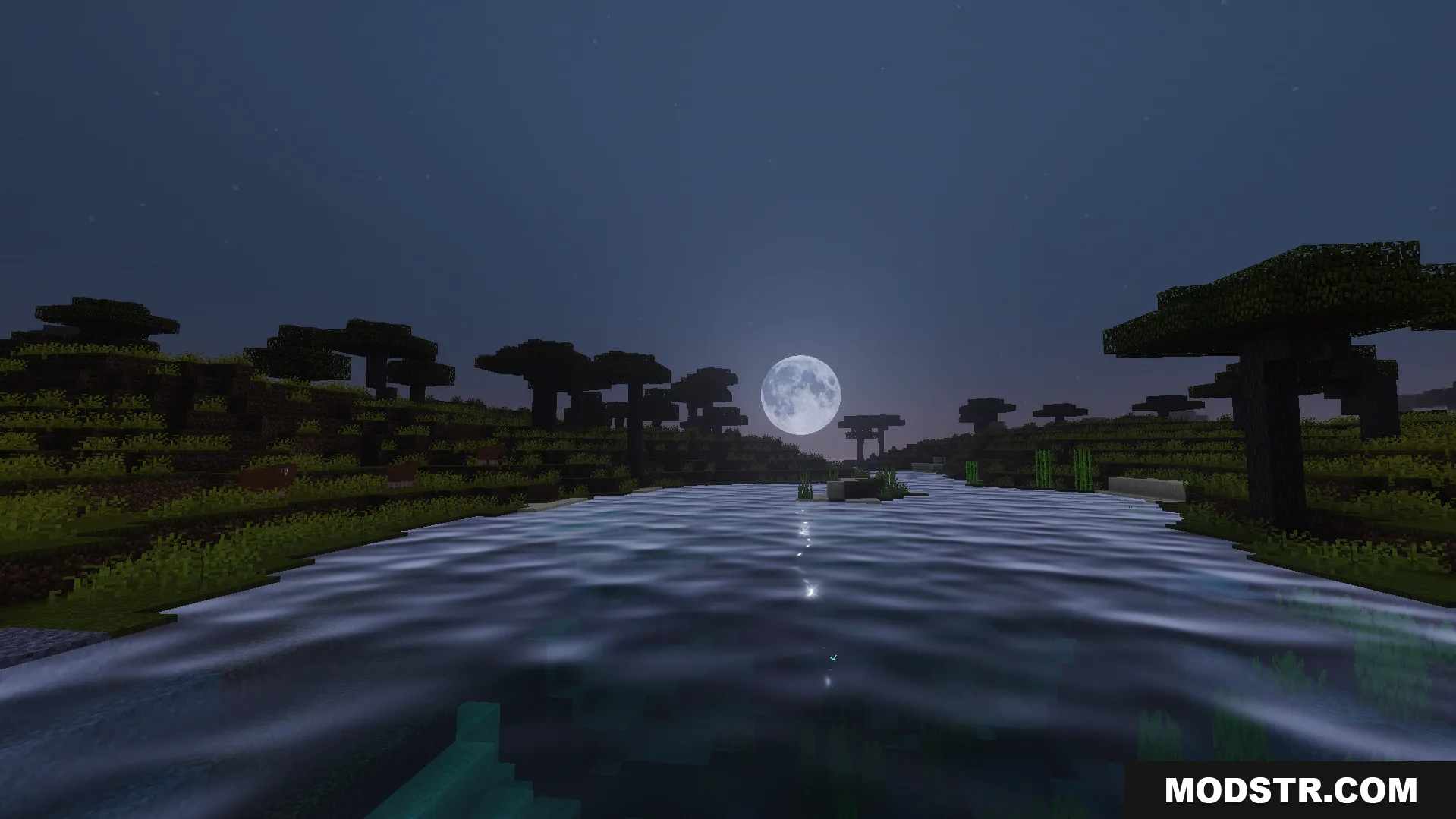 RG Visuals Shader Screenshot 3 RG Visuals Shader adds beautiful water reflections and realistic lighting at night