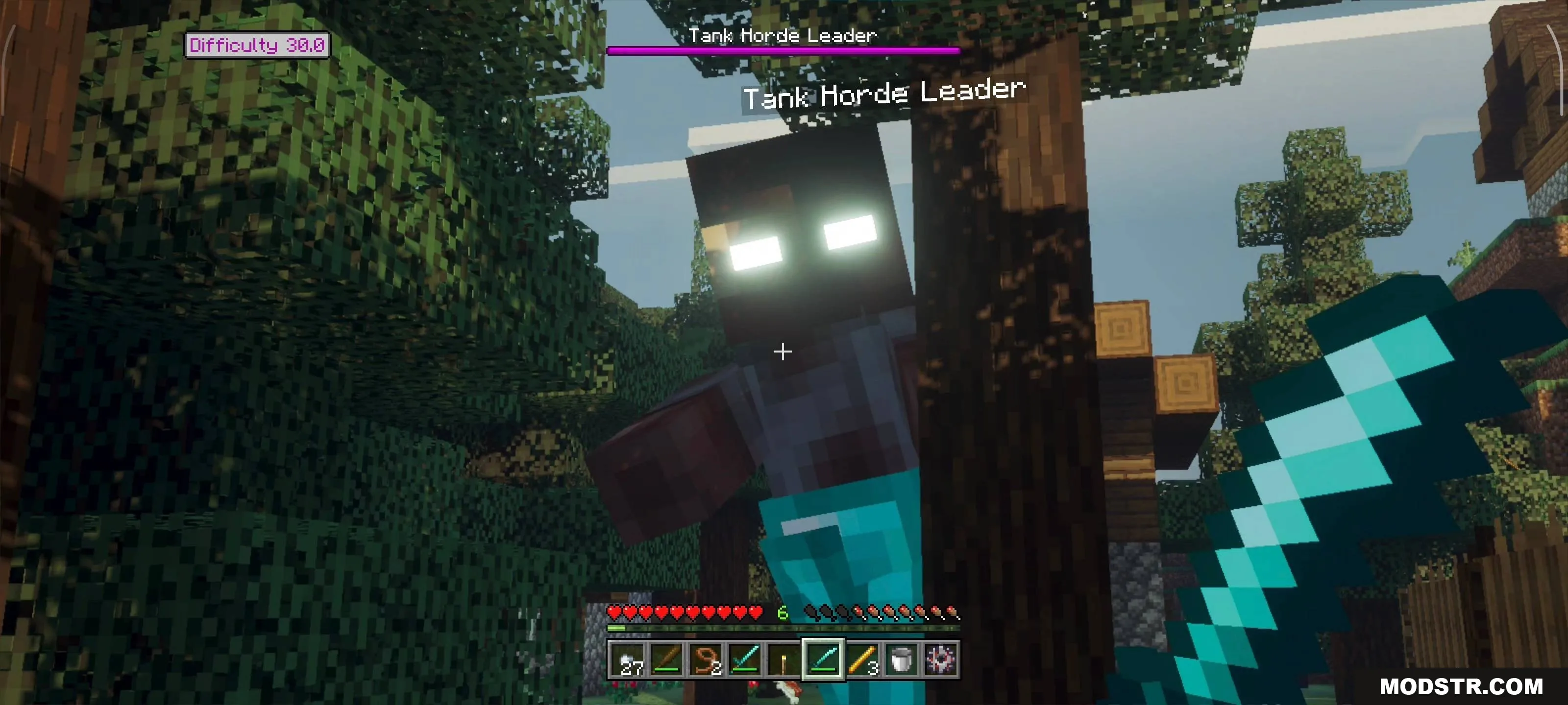 Rise and Survive Progressive Zombie Apocalypse Addon features a giant Tank Horde Leader