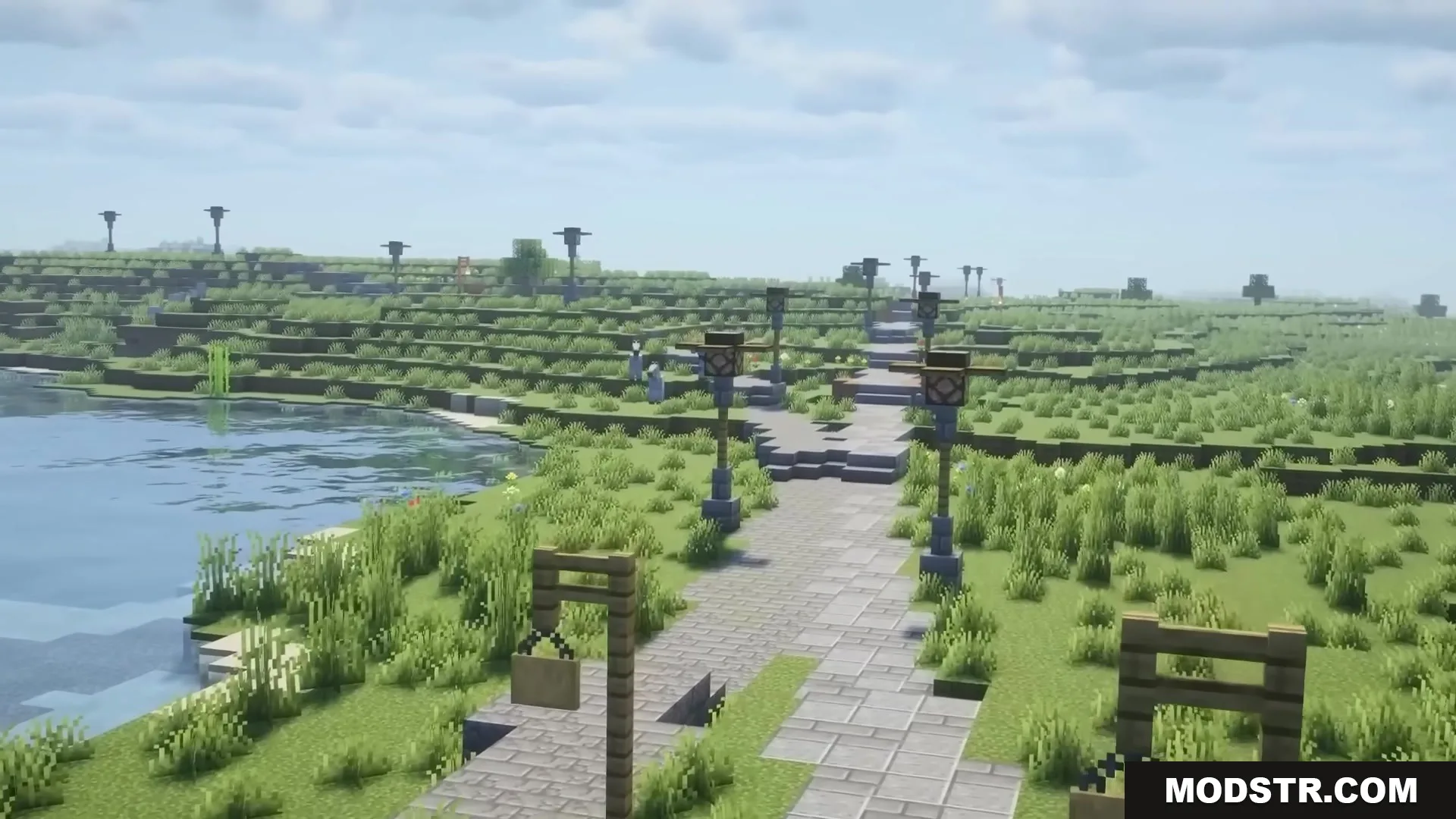 Road Weaver Mod Screenshot 9 A stone brick path