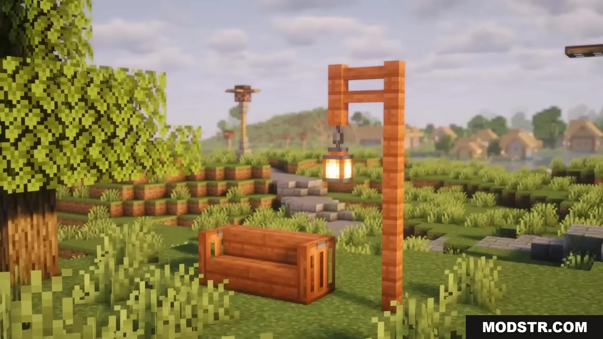 Road Weaver Mod Screenshot 10 A wooden bench
