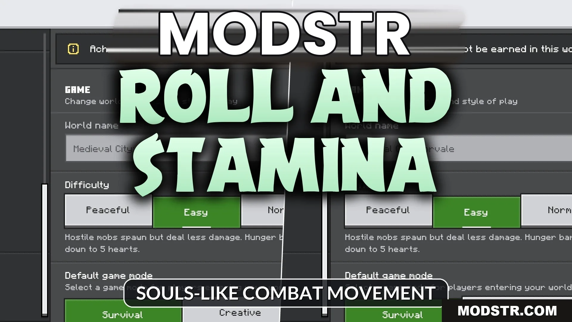 Roll and Stamina Addon (1.21) – Souls-like Combat Movement cover art